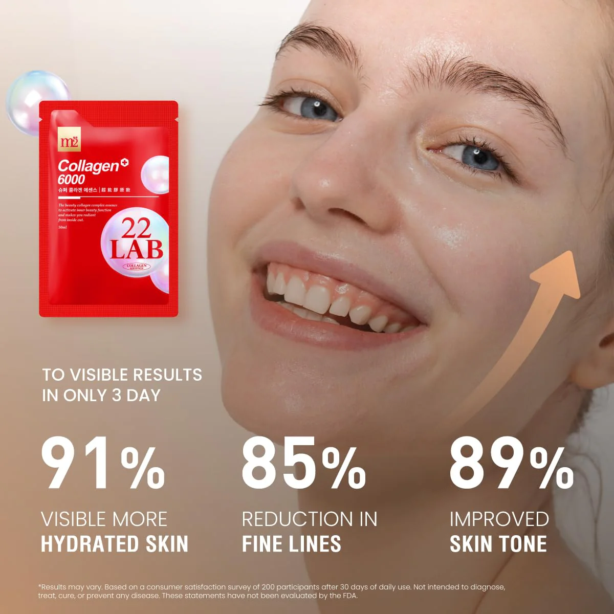 m2 Liquid Collagen Drink – 6000mg Super Concentrate, 68% More Collagen in 24h (8pk) - Image 6