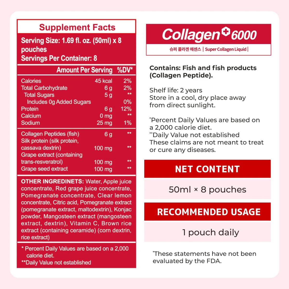 m2 Liquid Collagen Drink – 6000mg Super Concentrate, 68% More Collagen in 24h (8pk) - Image 9
