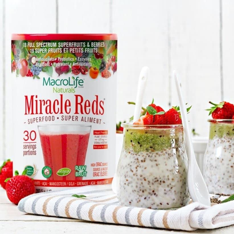 MacroLife Naturals Miracle Reds – 19-Superfruit Powder with Probiotics & Enzymes - Image 2