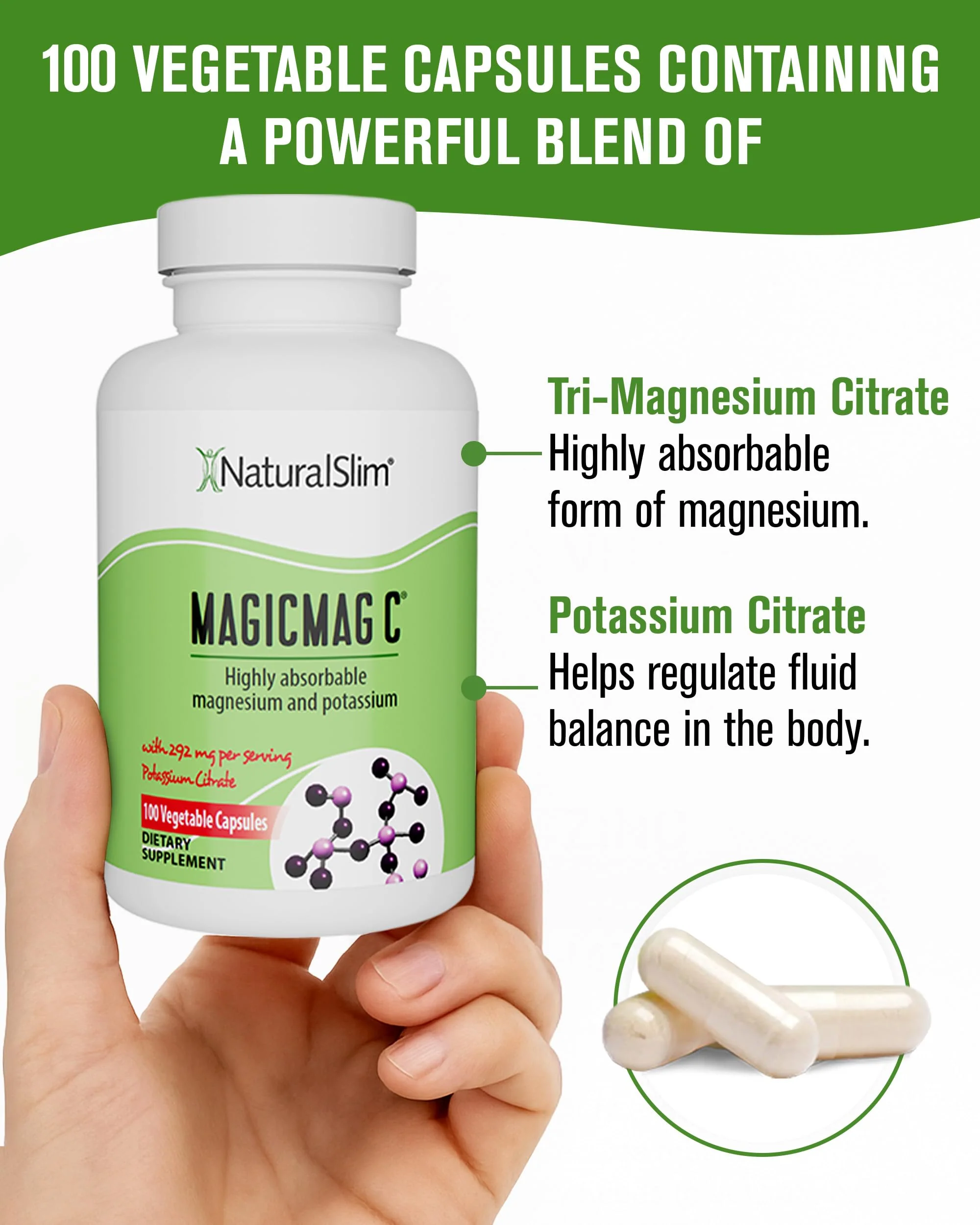 MagicMag C by NaturalSlim – Magnesium Citrate with Potassium for Sleep & Muscle Relaxation - Image 12