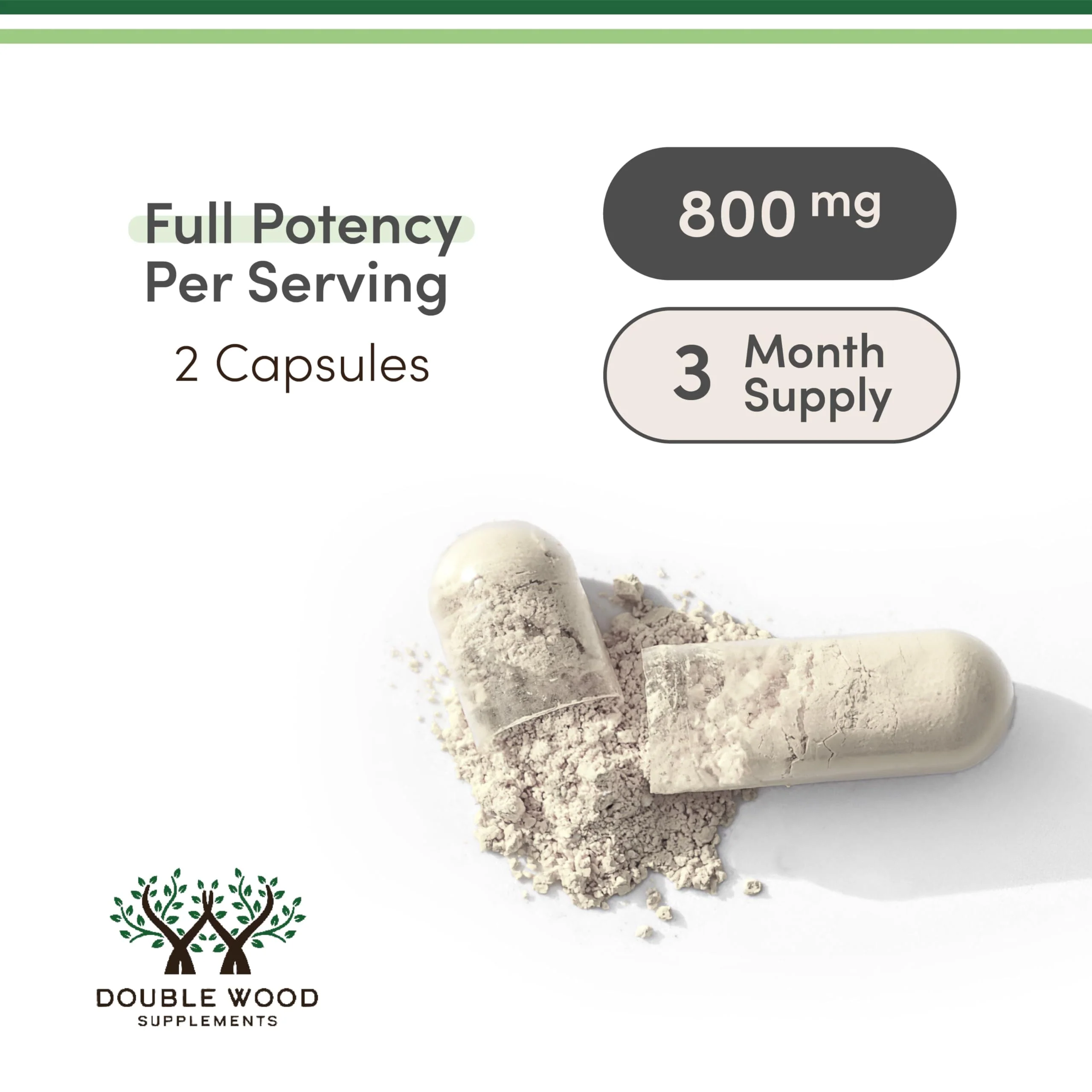 Magnesium Citrate 800mg – 180 Capsules | Digestion & Constipation Support | Vegan, Non-GMO | Double Wood Supplements (Pack of 2) - Image 3