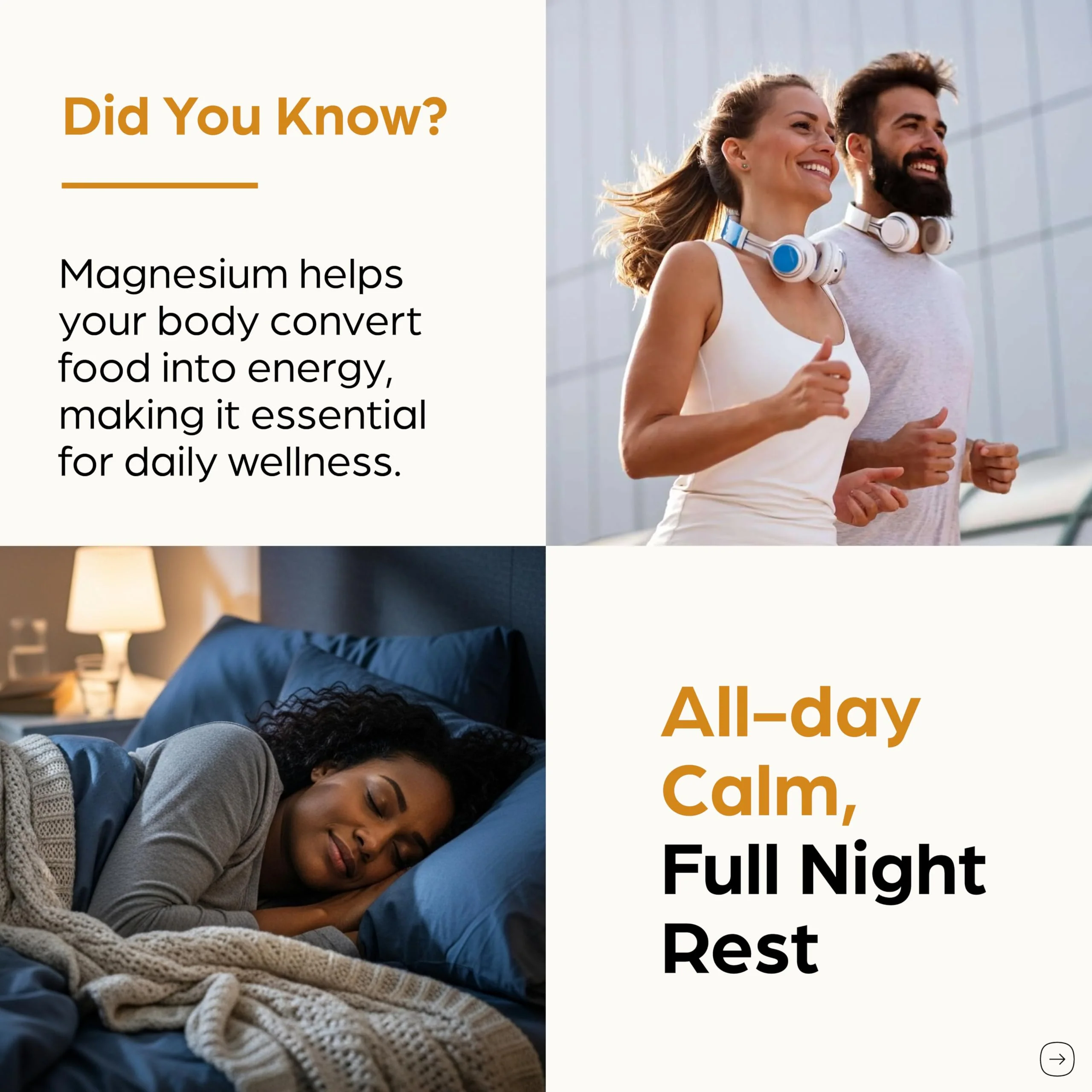 Magnesium Complex 6 in 1 with Zinc | Deep Calm Sleep & Muscle Health | 120 Count - Image 4