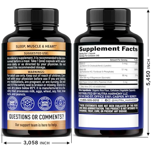 Magnesium Glycinate 500 mg – 98% Absorption | Sleep, Muscles & Heart Health | USA Made - Image 2