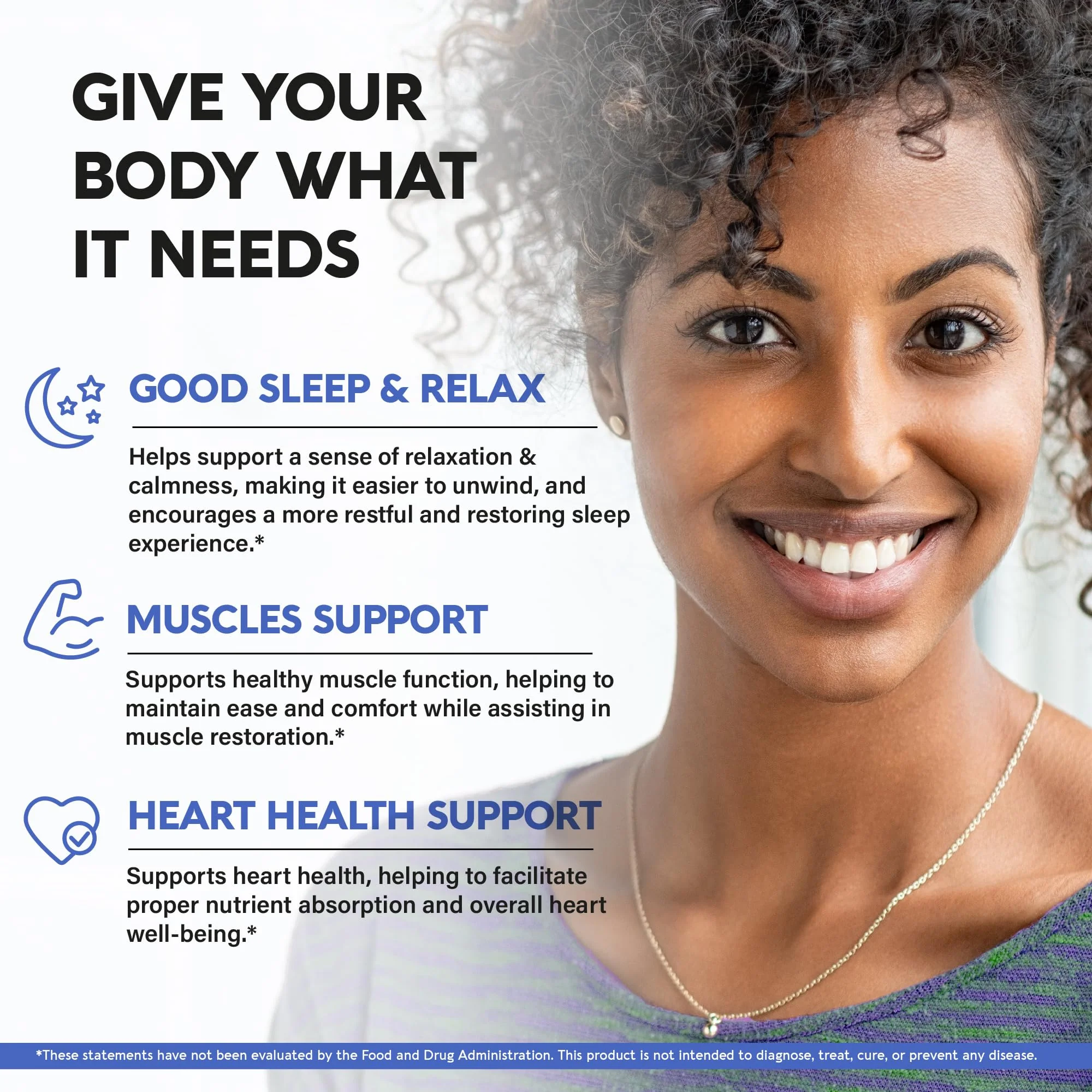 Magnesium Glycinate 500 mg – 98% Absorption | Sleep, Muscles & Heart Health | USA Made - Image 3
