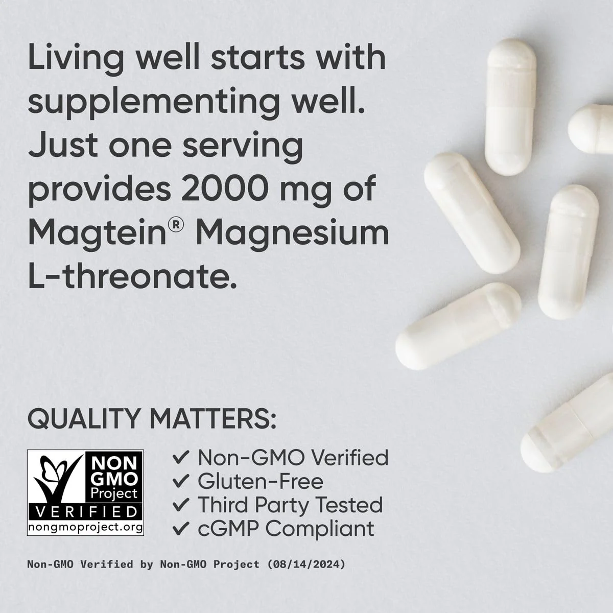 Magtein Magnesium L-Threonate Capsules for Memory, Focus & Cognition | Sports Research - Image 4