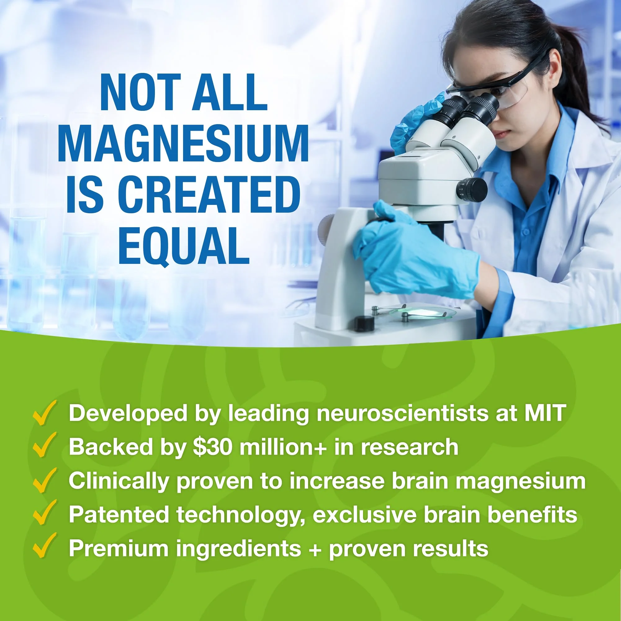 Magtein Magnesium L-Threonate Supplement – Memory, Focus & Sleep Support | 60 Veg Capsules - Image 5