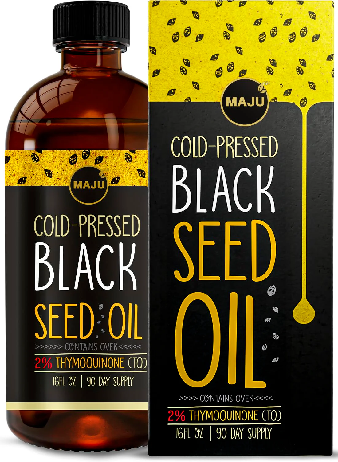 MAJU Black Seed Oil 16oz – 3X Thymoquinone, Cold-Pressed Turkish Nigella Sativa - Image 9