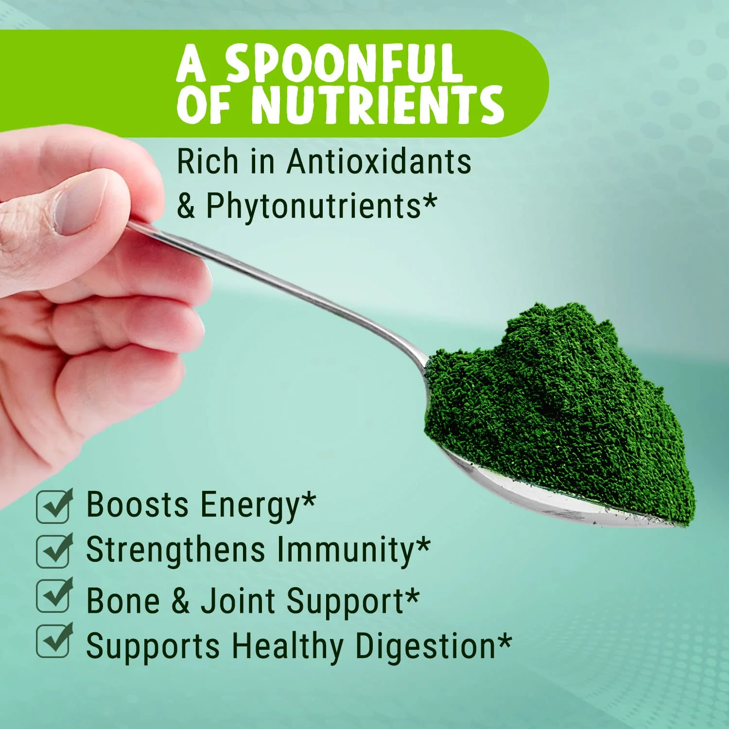 MAJU Organic Spirulina Powder (2 lb) – Jumbo Size, Non-GMO, Vegan, Gluten-Free - Image 3