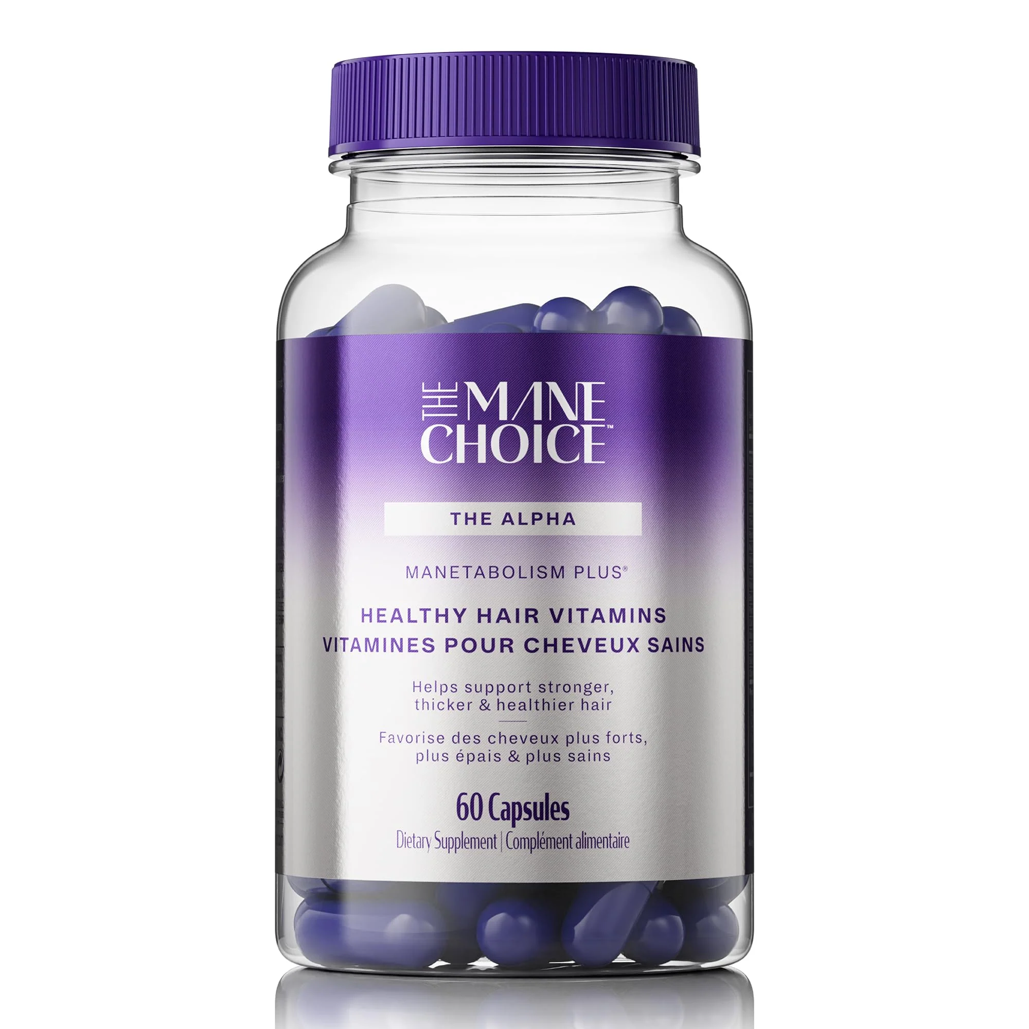 Manetabolism Plus Healthy Hair Growth Vitamins | Hair, Skin & Nails – 60 Capsules