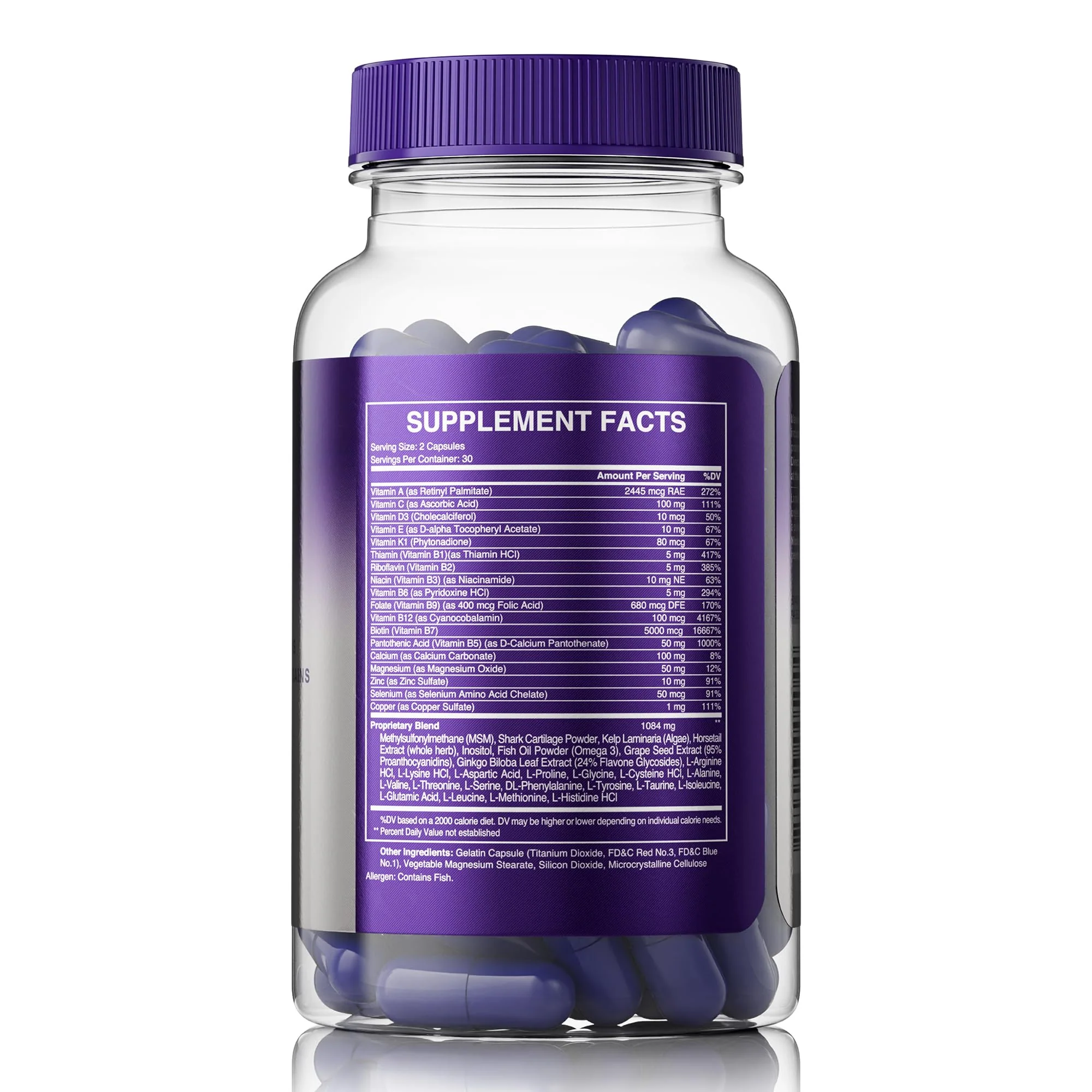 Manetabolism Plus Healthy Hair Growth Vitamins | Hair, Skin & Nails – 60 Capsules - Image 5
