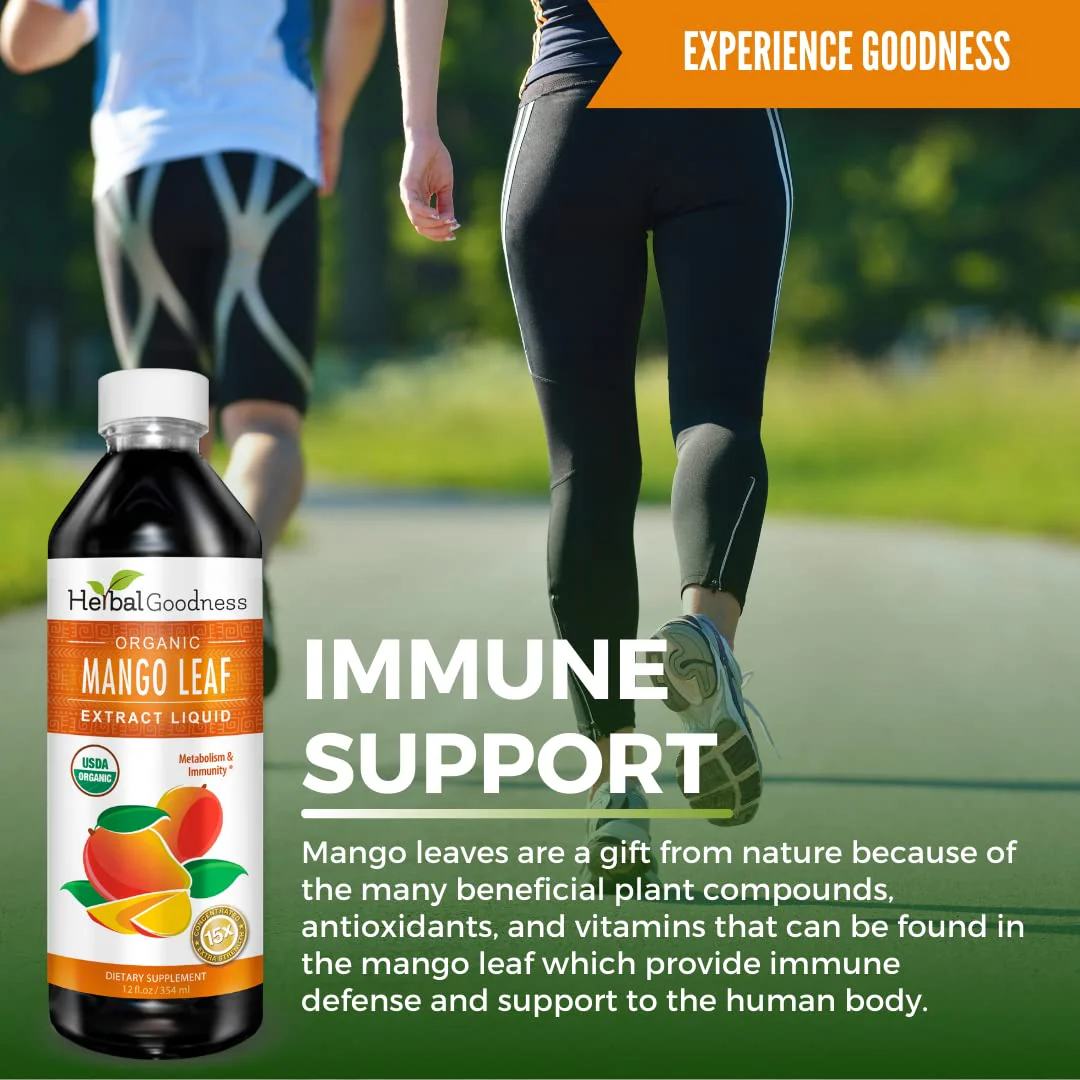 Mango Leaf Extract Liquid Organic - African Mango - Gut, Immunity, Digestive Support, General Wellness - Natural Supplements -12oz btl - Herbal Goodness - Image 7