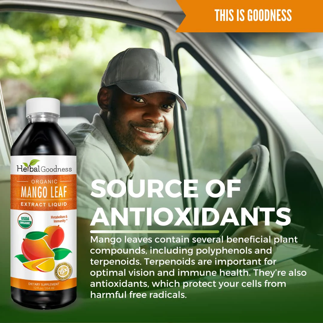 Mango Leaf Extract Liquid Organic - African Mango - Gut, Immunity, Digestive Support, General Wellness - Natural Supplements -12oz btl - Herbal Goodness - Image 9
