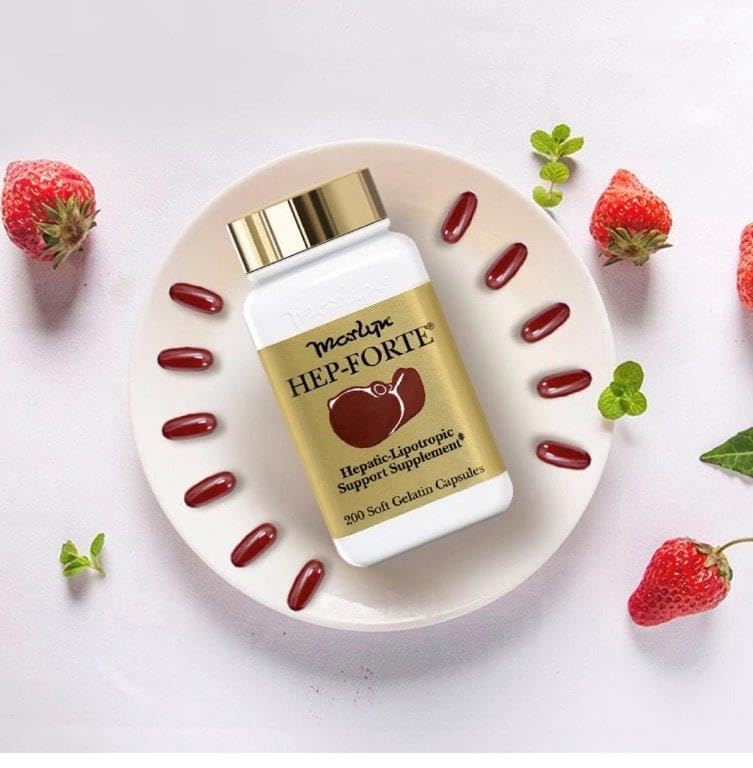 Marlyn HEP-FORTE: Liver Health Support Supplement with Beef Liver, Amino Acids, Antioxidants & Vitamins | 500 Softgels - Image 2
