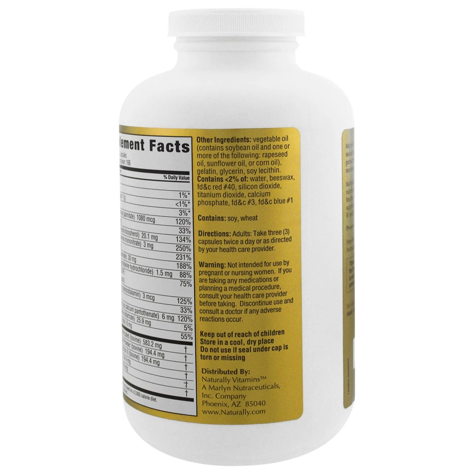 Marlyn HEP-FORTE: Liver Health Support Supplement with Beef Liver, Amino Acids, Antioxidants & Vitamins | 500 Softgels - Image 4