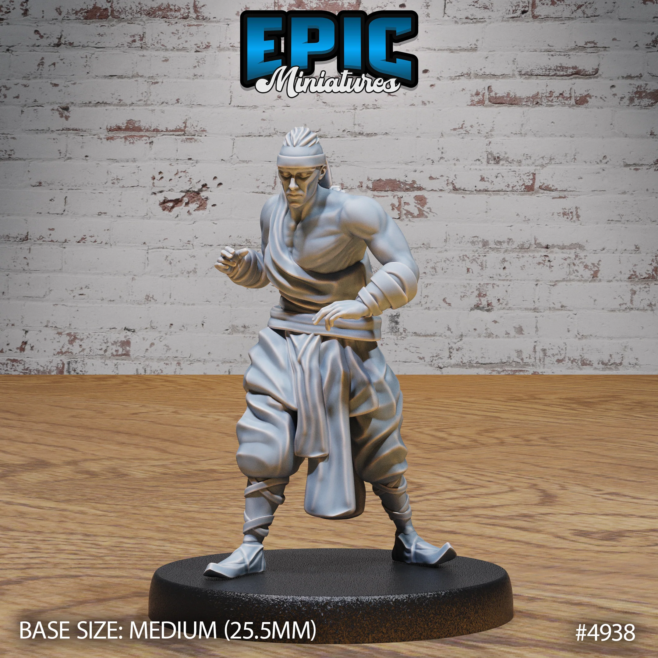 Martial Arts Monk #4938-#4940 | Epic Miniatures | D&D Tabletop Miniature | Skilled Hand-to-Hand Fighter for Fantasy Roleplaying - Image 2