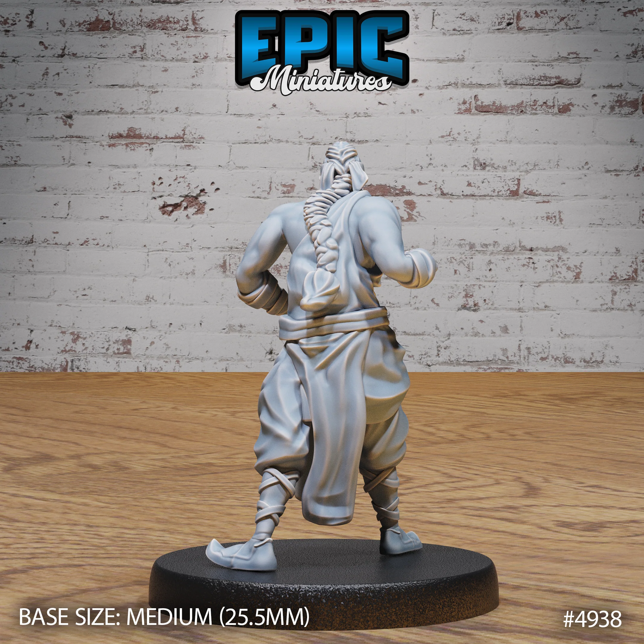 Martial Arts Monk #4938-#4940 | Epic Miniatures | D&D Tabletop Miniature | Skilled Hand-to-Hand Fighter for Fantasy Roleplaying - Image 3