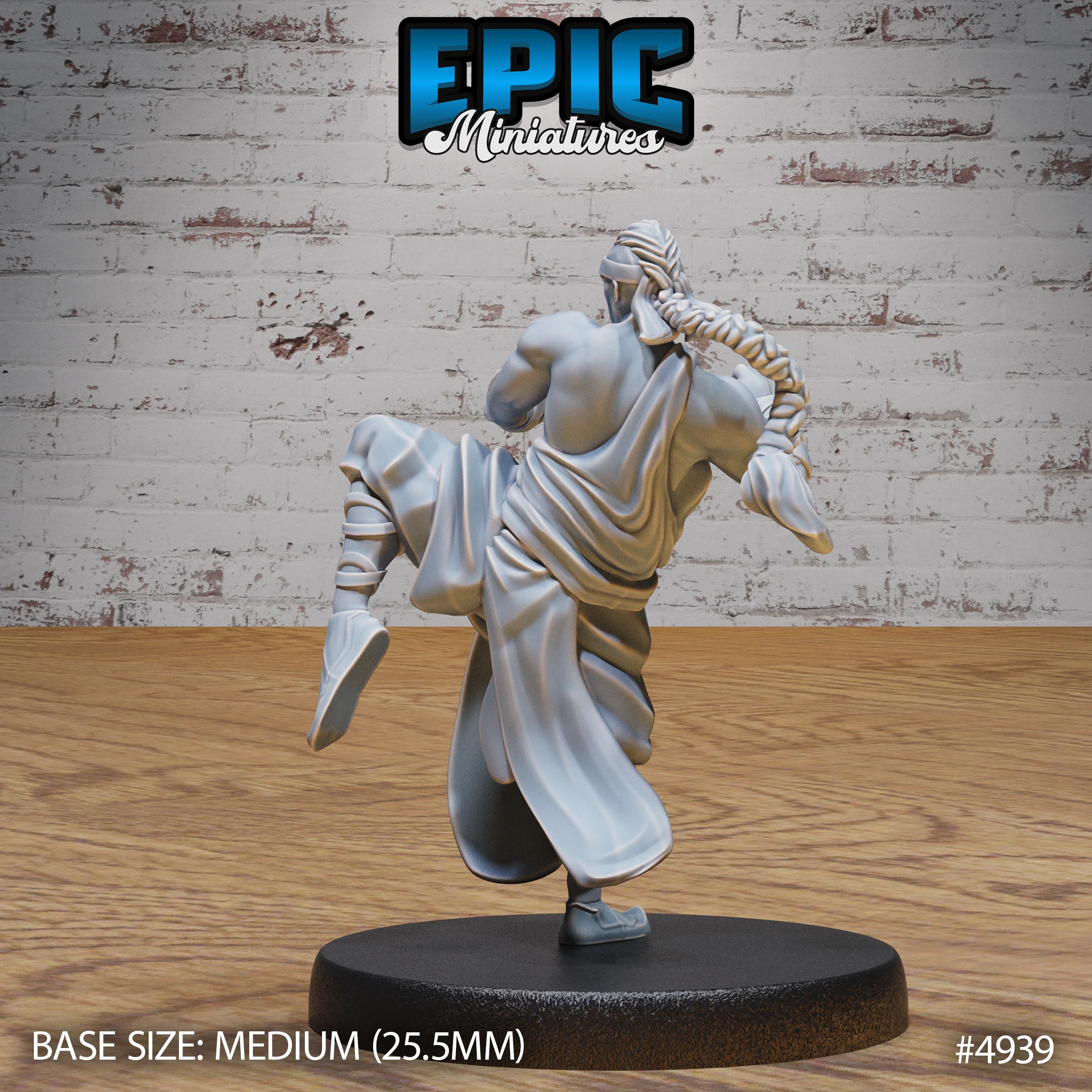 Martial Arts Monk #4938-#4940 | Epic Miniatures | D&D Tabletop Miniature | Skilled Hand-to-Hand Fighter for Fantasy Roleplaying - Image 5