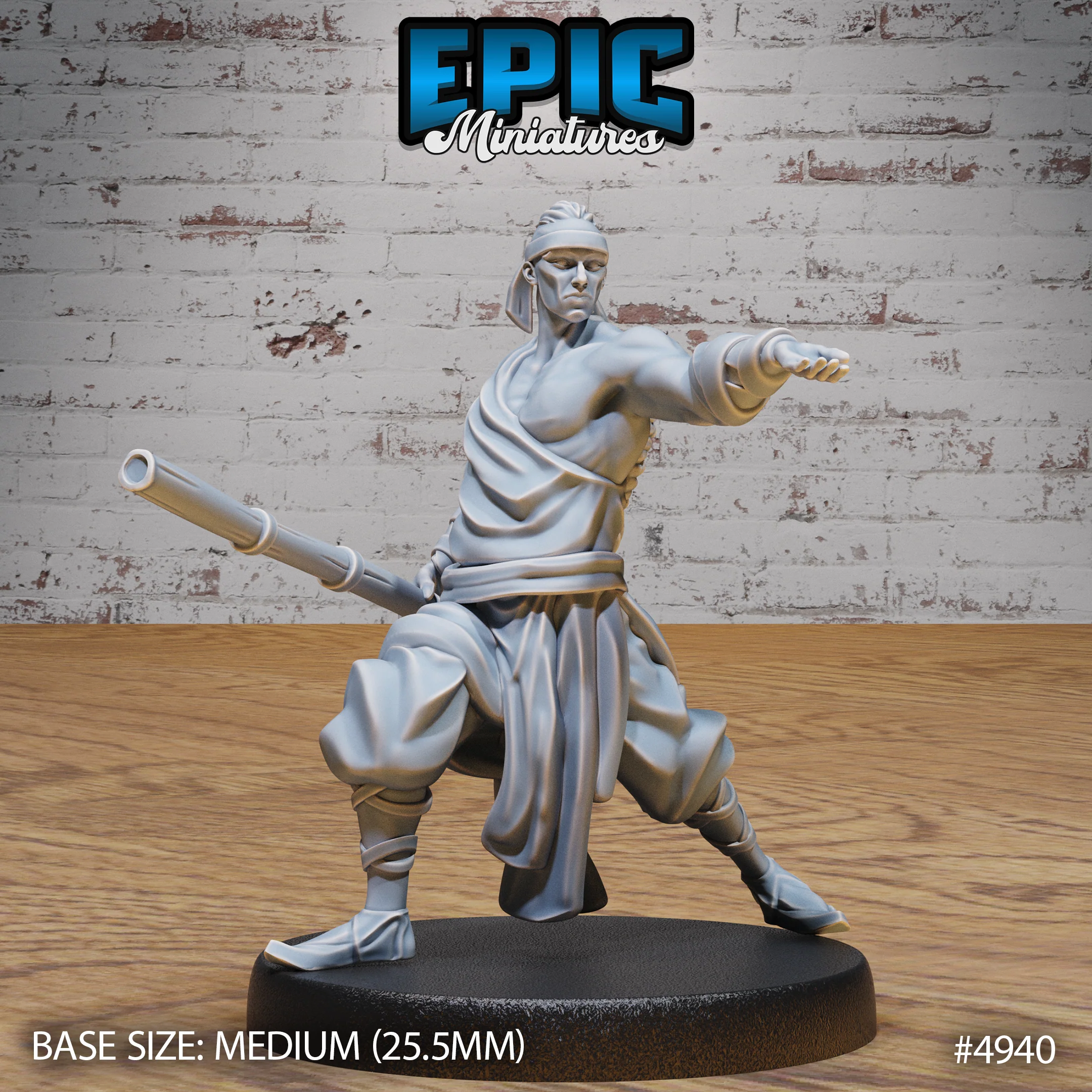 Martial Arts Monk #4938-#4940 | Epic Miniatures | D&D Tabletop Miniature | Skilled Hand-to-Hand Fighter for Fantasy Roleplaying - Image 6
