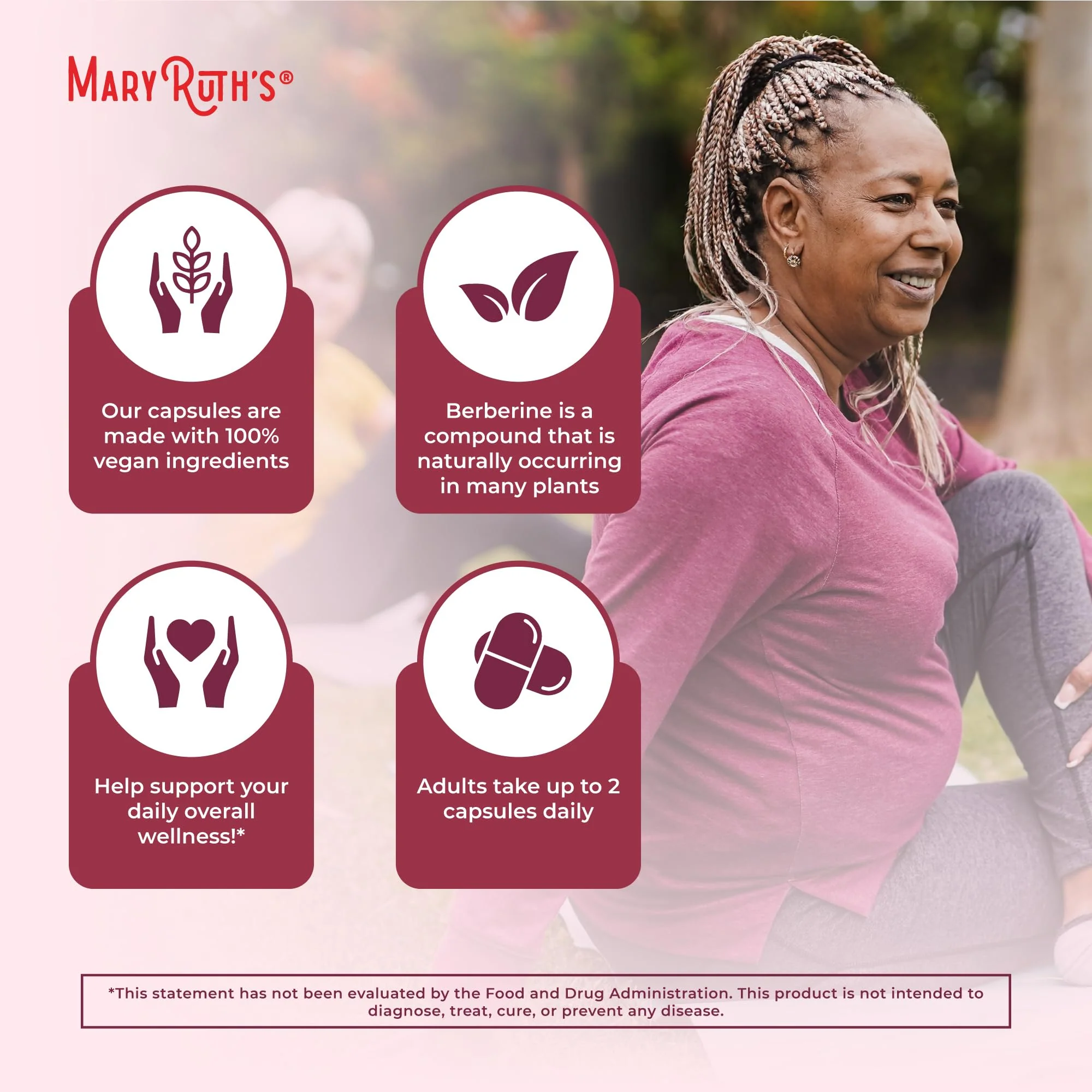 MaryRuth Organics Berberine 1000 mg – 30 Servings | Vegan Capsules - Image 15