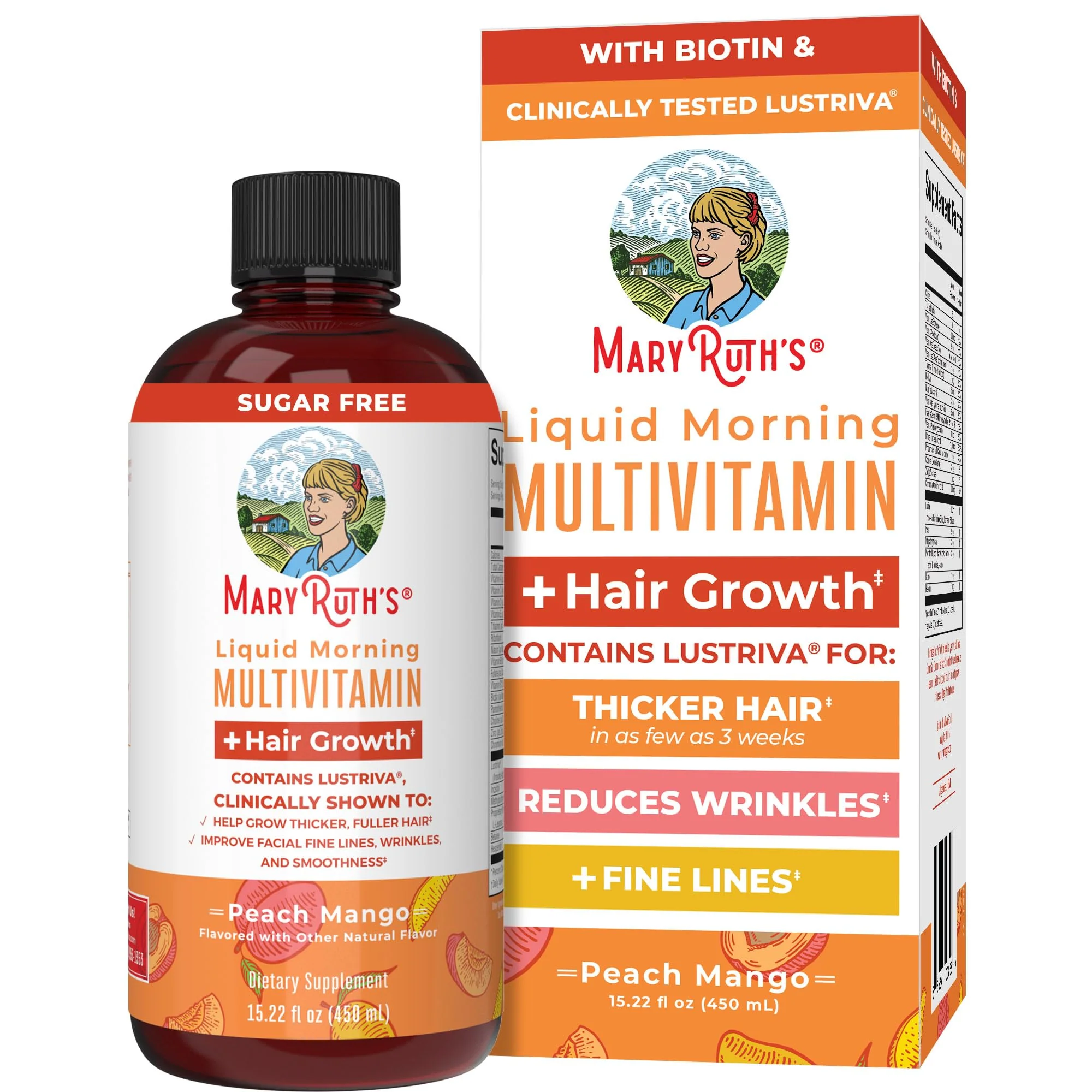 MaryRuth Organics Liquid Multivitamin + Hair Growth | Biotin 10000mcg | Lustriva for Thicker Hair - Image 10