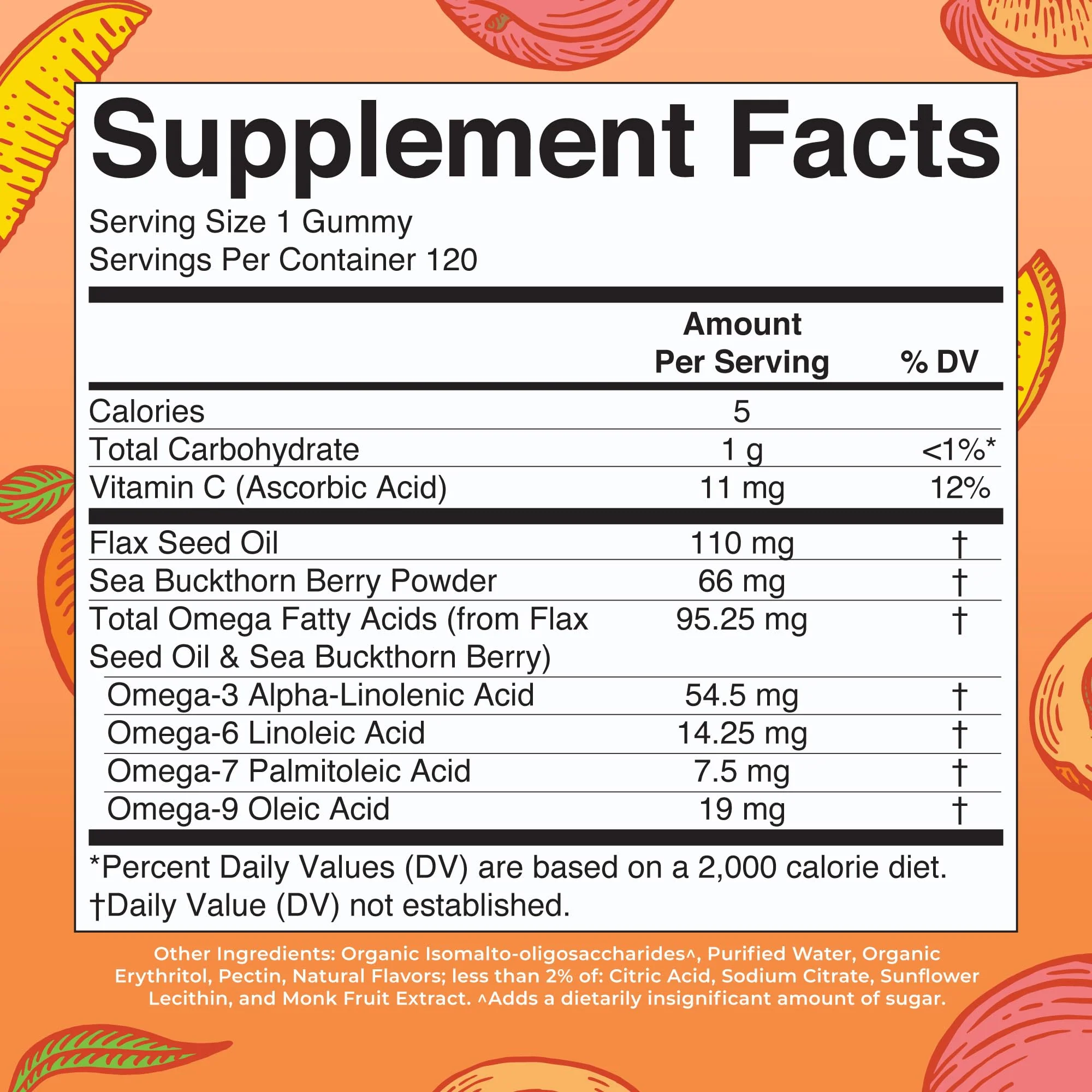 MaryRuth Organics Vegan Omega 3-6-7-9 Gummies – 120 Count | Non-GMO - Image 2