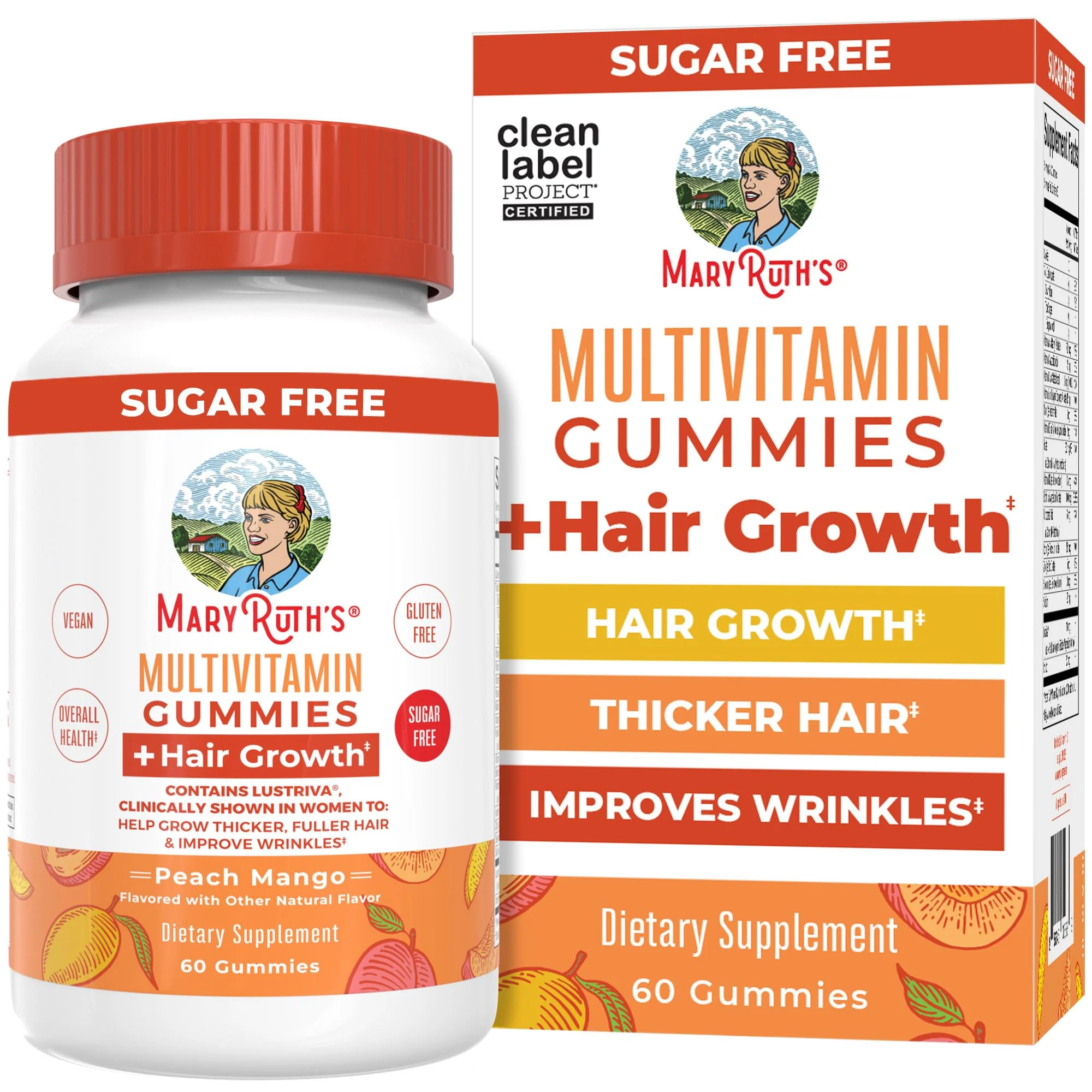 MaryRuth's Hair Growth Gummies with Lustriva | Biotin 10000 mcg | 30 Servings - Image 10