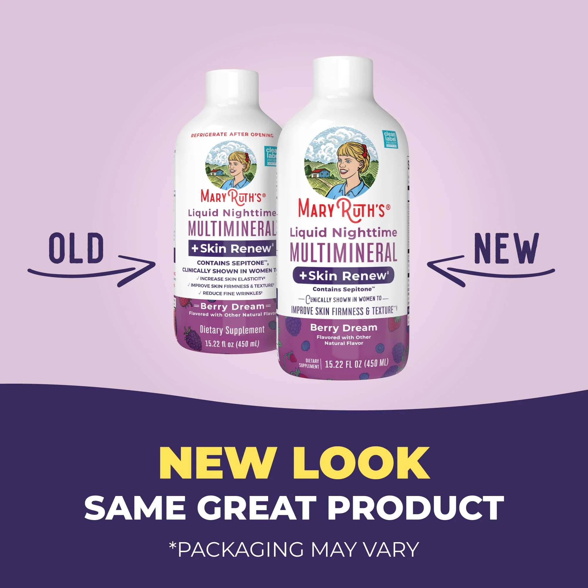 MaryRuth's Liquid Nighttime Multimineral + Skin Renew | Sepitone, No Melatonin, Vegan, 15 Servings - Image 9