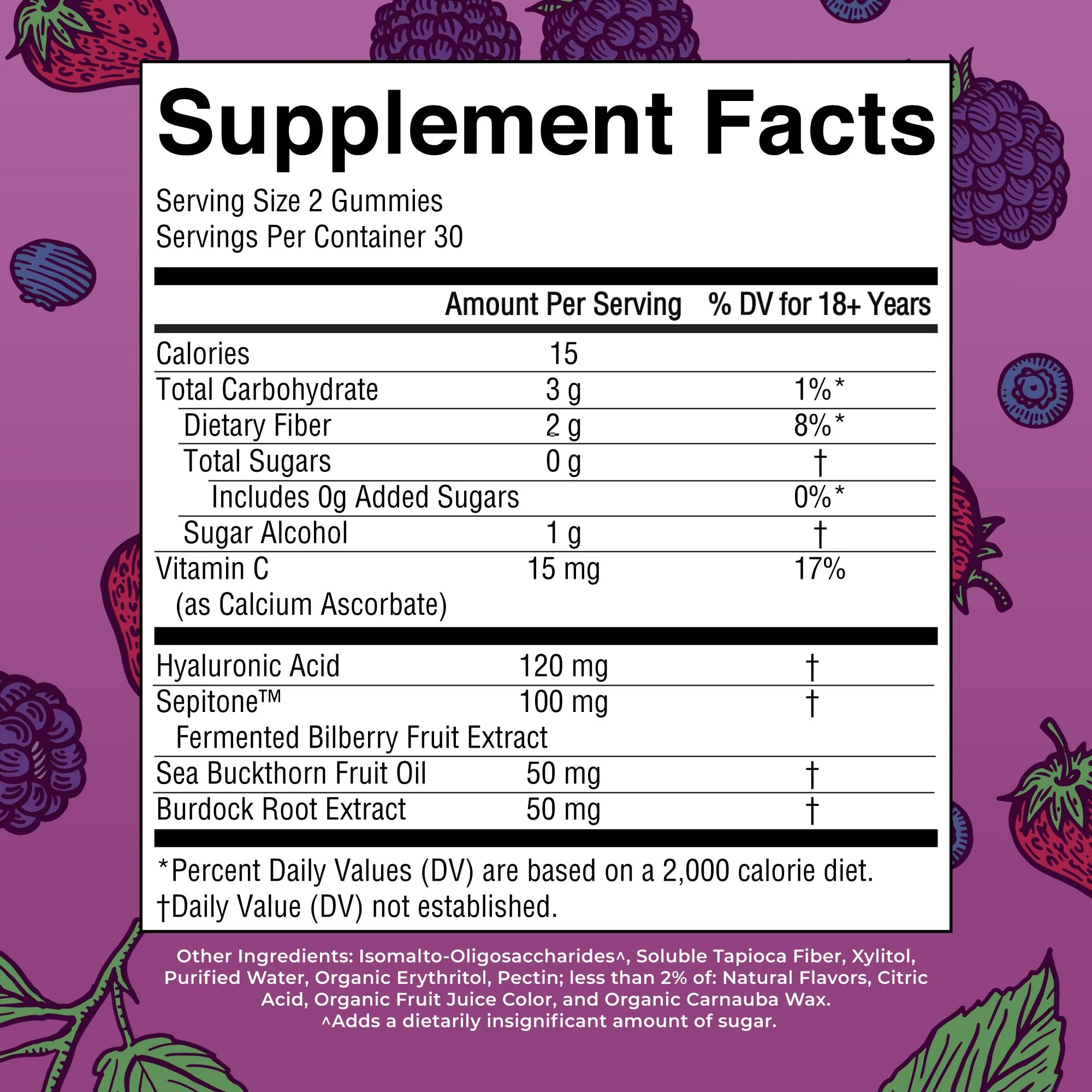 MaryRuth's Skin Restore + Renew Gummies with Hyaluronic Acid – Hydration, Elasticity & Skin Support | Vegan, Non-GMO | 60 Gummies - Image 2