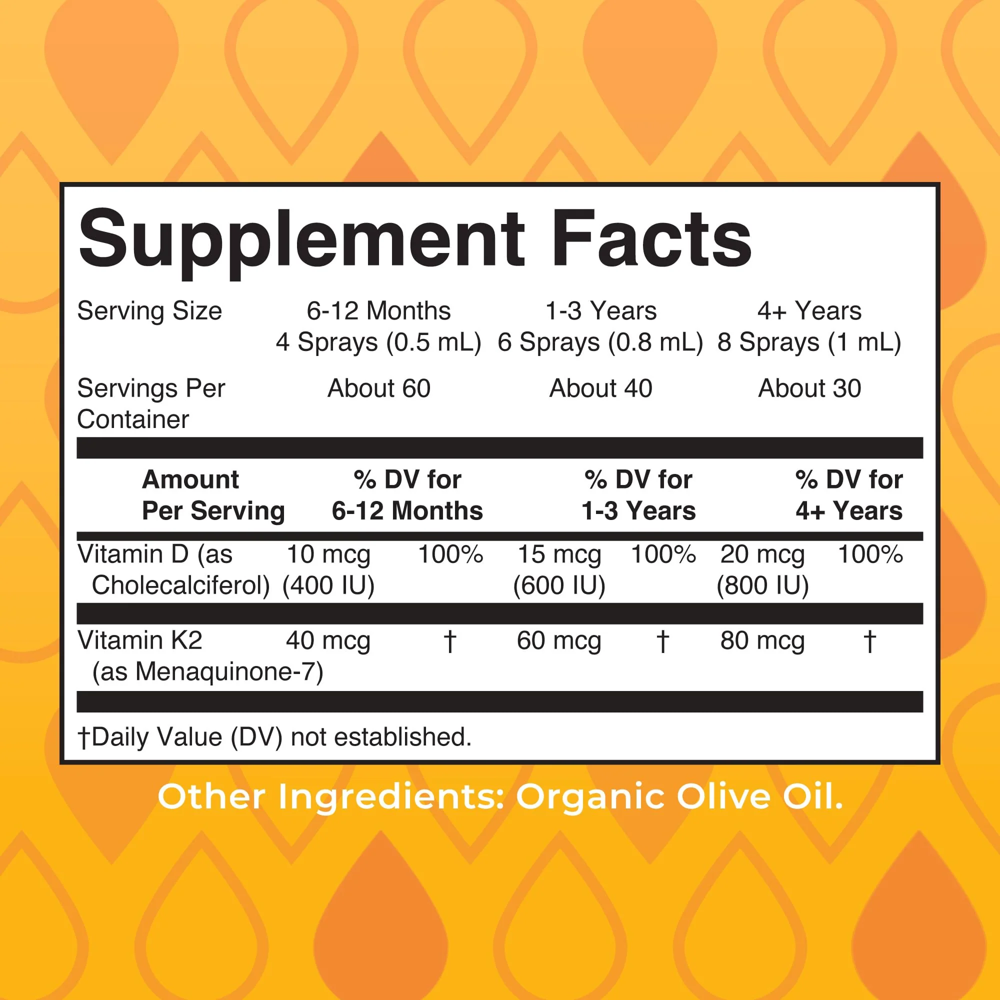 MaryRuth's Vitamin D3 + K2 Liquid Spray | Vegan, Organic, Gluten Free | 1 fl oz - Image 2