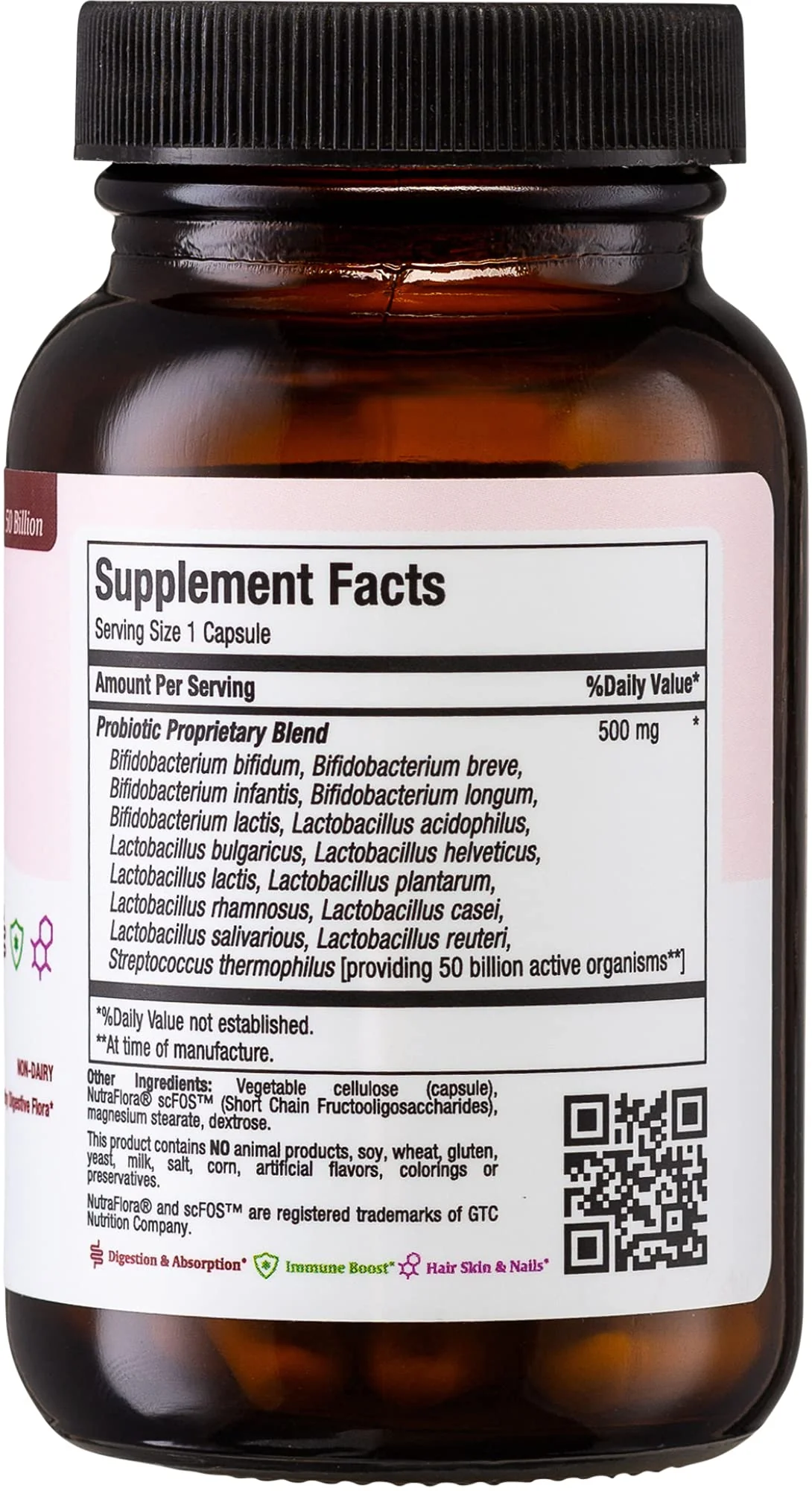 Maxi Health Probiotic Plus Ultimate Prebiotic - 50B Live Probiotics, 15 Strains, Ultra Protection | 60 Count - Image 12