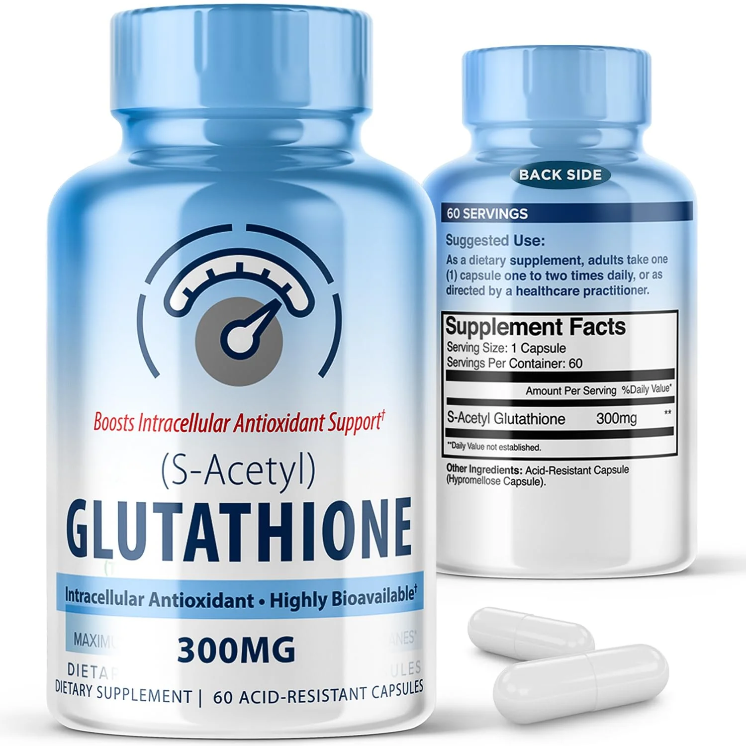 MAXLIFE NATURALS S-Acetyl L-Glutathione 300mg – 60 Acid-Resistant Capsules, High Bioavailability - Image 8