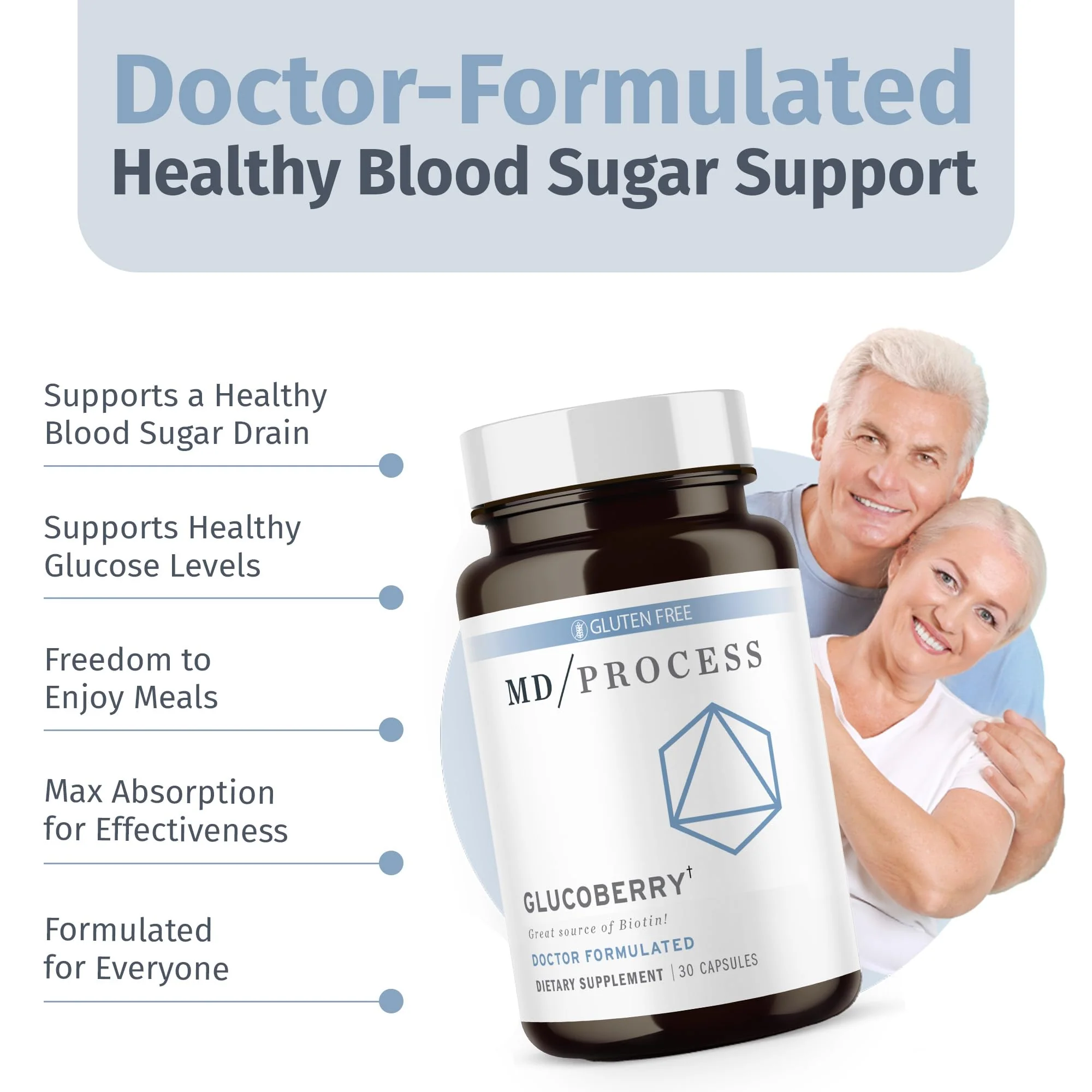 MD Process GlucoBerry Maqui Berry Extract with Chromium Picolinate for Blood Health Support - Doctor Formulated - 30 Capsules - Image 10