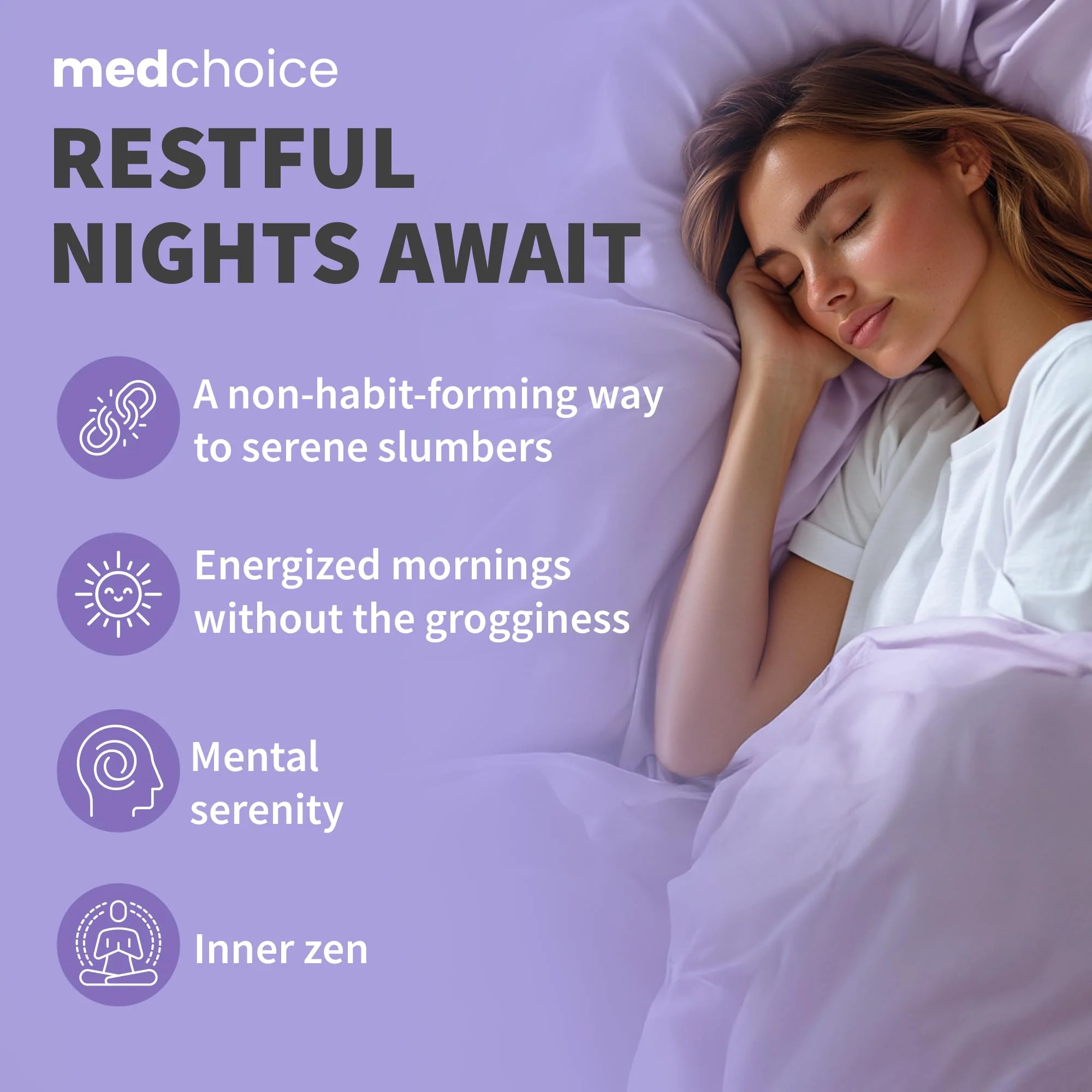 MEDCHOICE 12-in-1 Melatonin Sleep Capsules - 10mg Extra Strength with Magnesium, Ashwagandha, GABA (180 capsules, Pack of 2) - Image 14