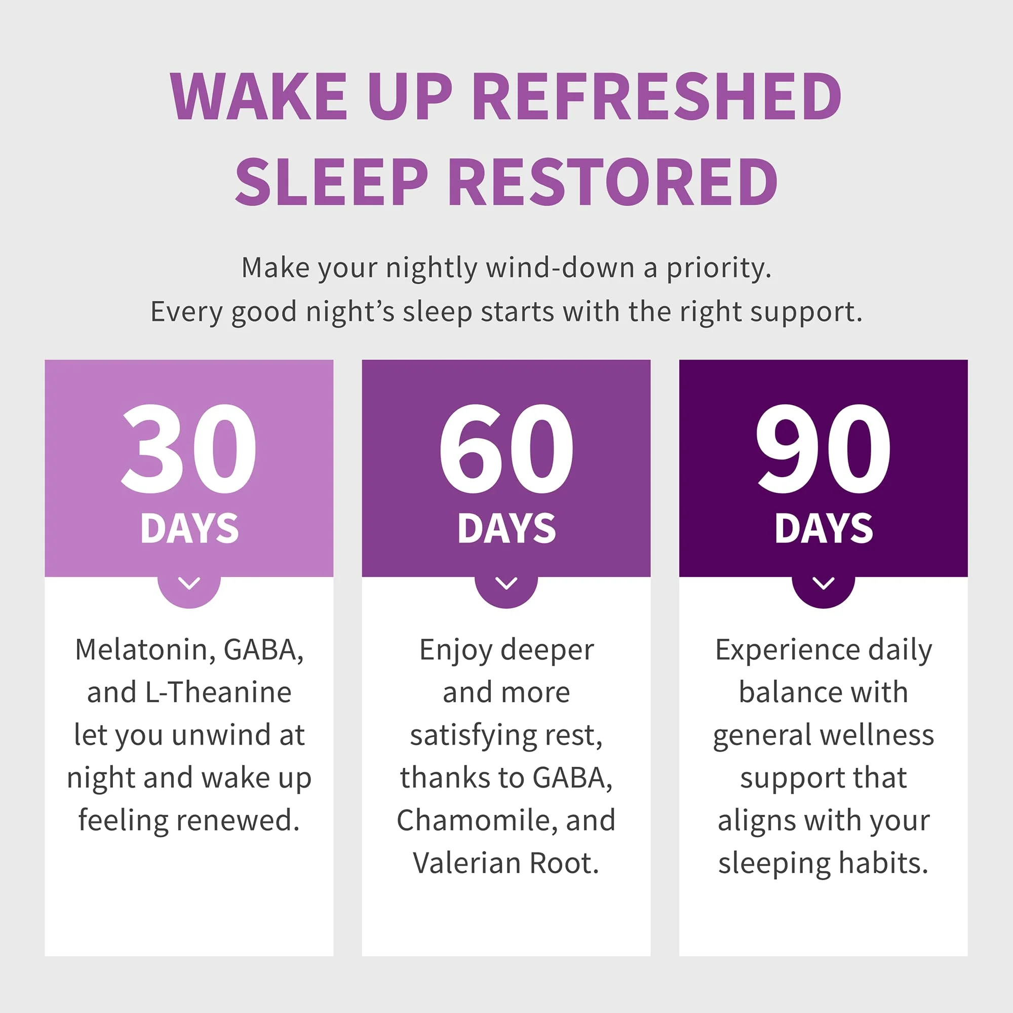 MEDCHOICE 12-in-1 Melatonin Sleep Capsules – 5 mg Melatonin & 500 mg Magnesium Glycinate (90ct, Pack of 3) - Image 8