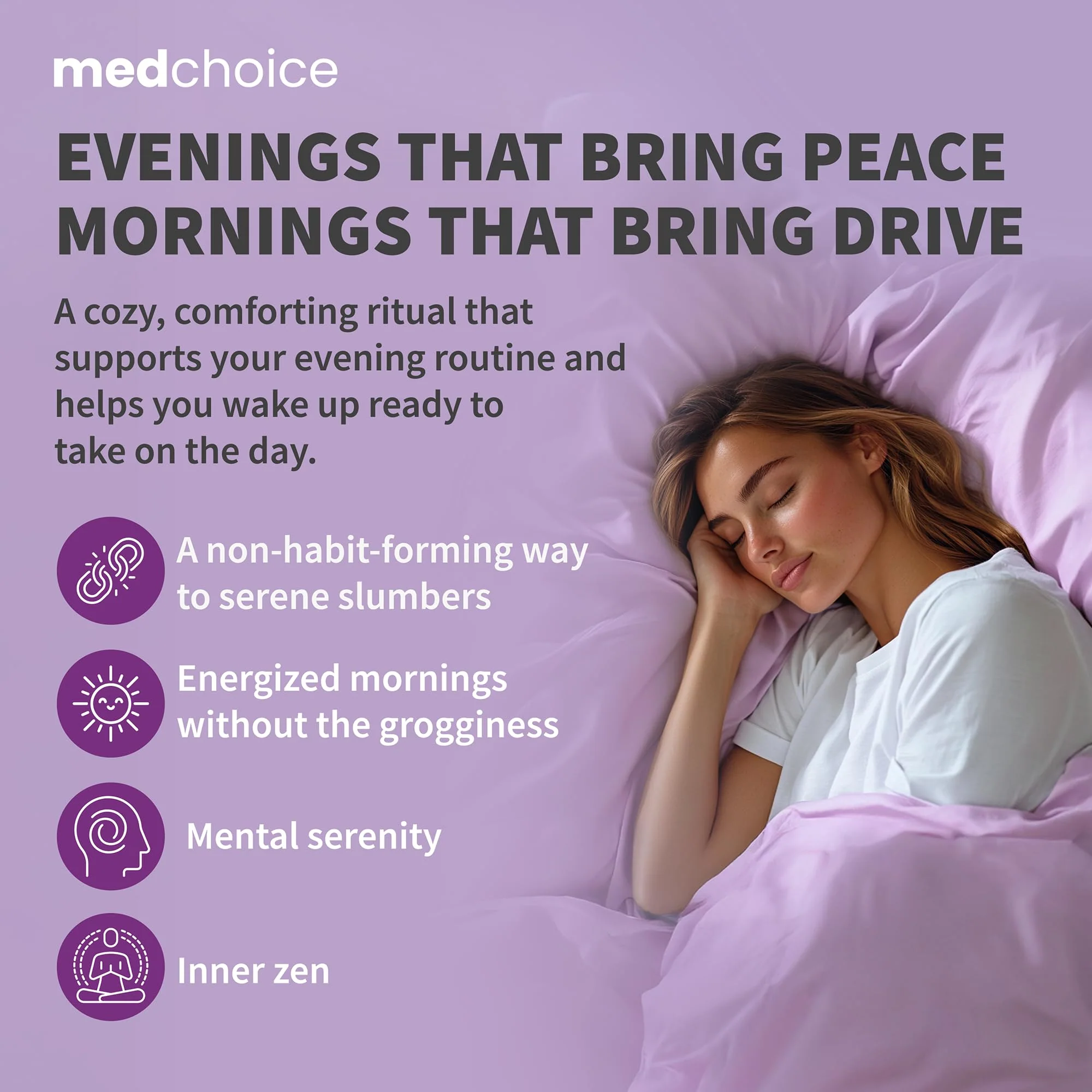 MEDCHOICE 12-in-1 Melatonin Sleep Capsules – 5mg Melatonin + Magnesium Glycinate 500mg (90ct, Pack of 4) - Image 5