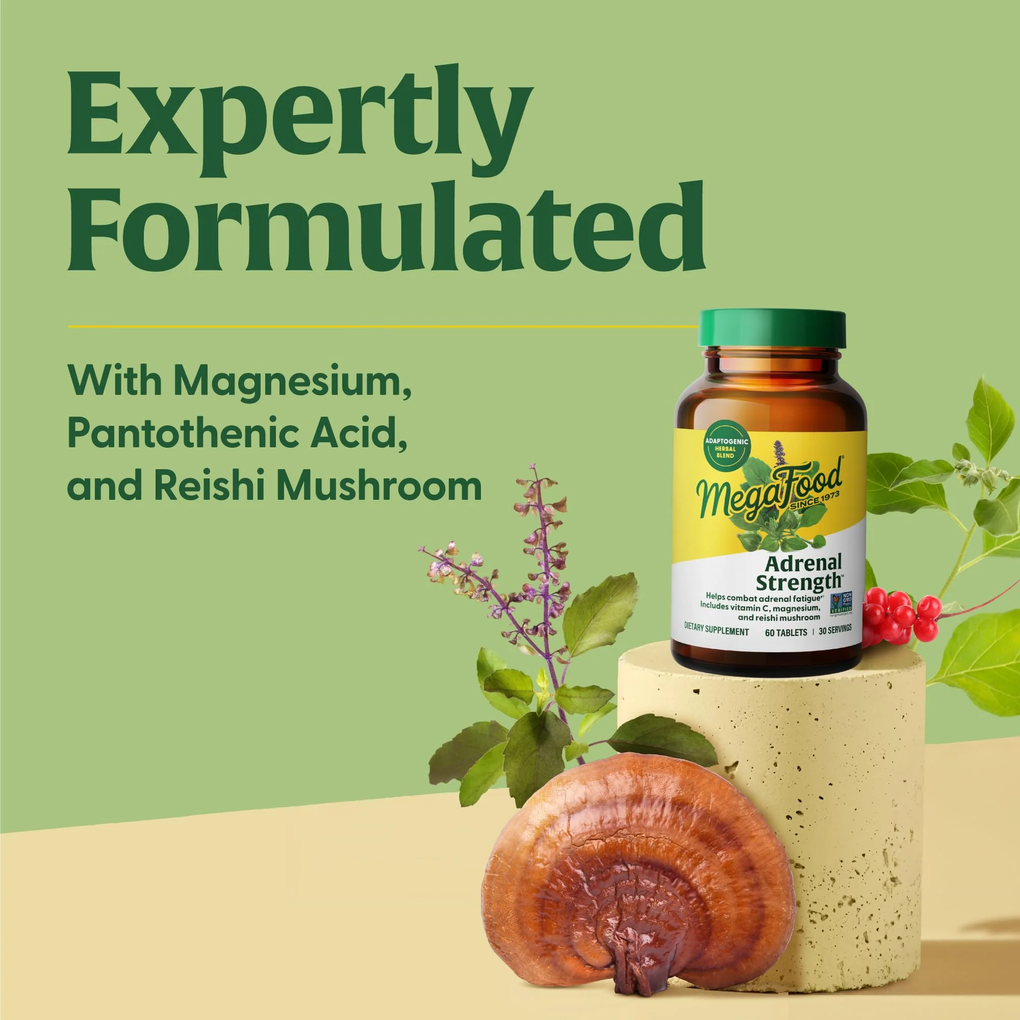 MegaFood Adrenal Strength – Adrenal Support with Sensoril Ashwagandha, Vitamin C, Magnesium Glycinate (Vegetarian, 90 Tablets) - Image 12