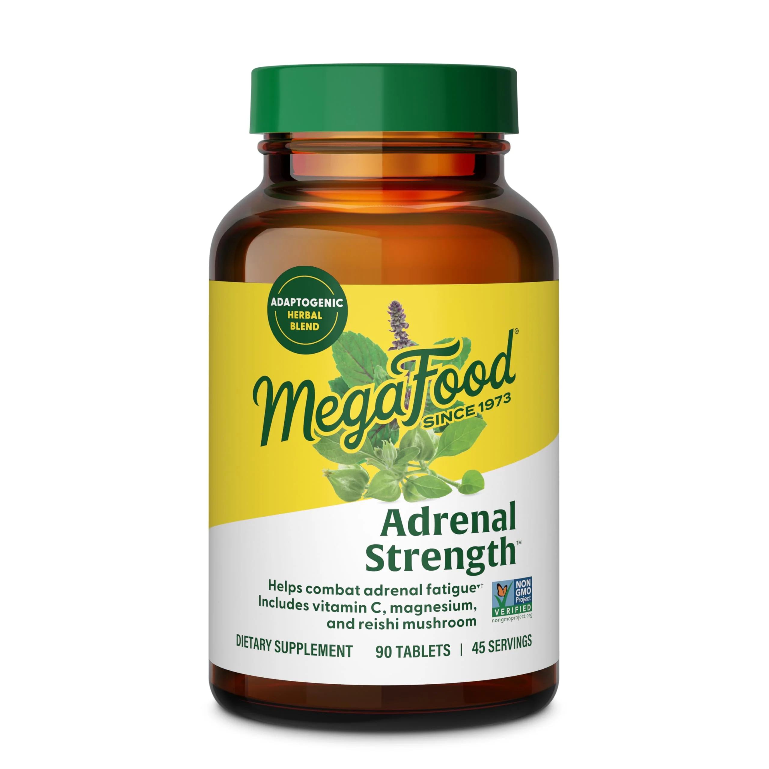 MegaFood Adrenal Strength – Adrenal Support with Sensoril Ashwagandha, Vitamin C, Magnesium Glycinate (Vegetarian, 90 Tablets) - Image 9