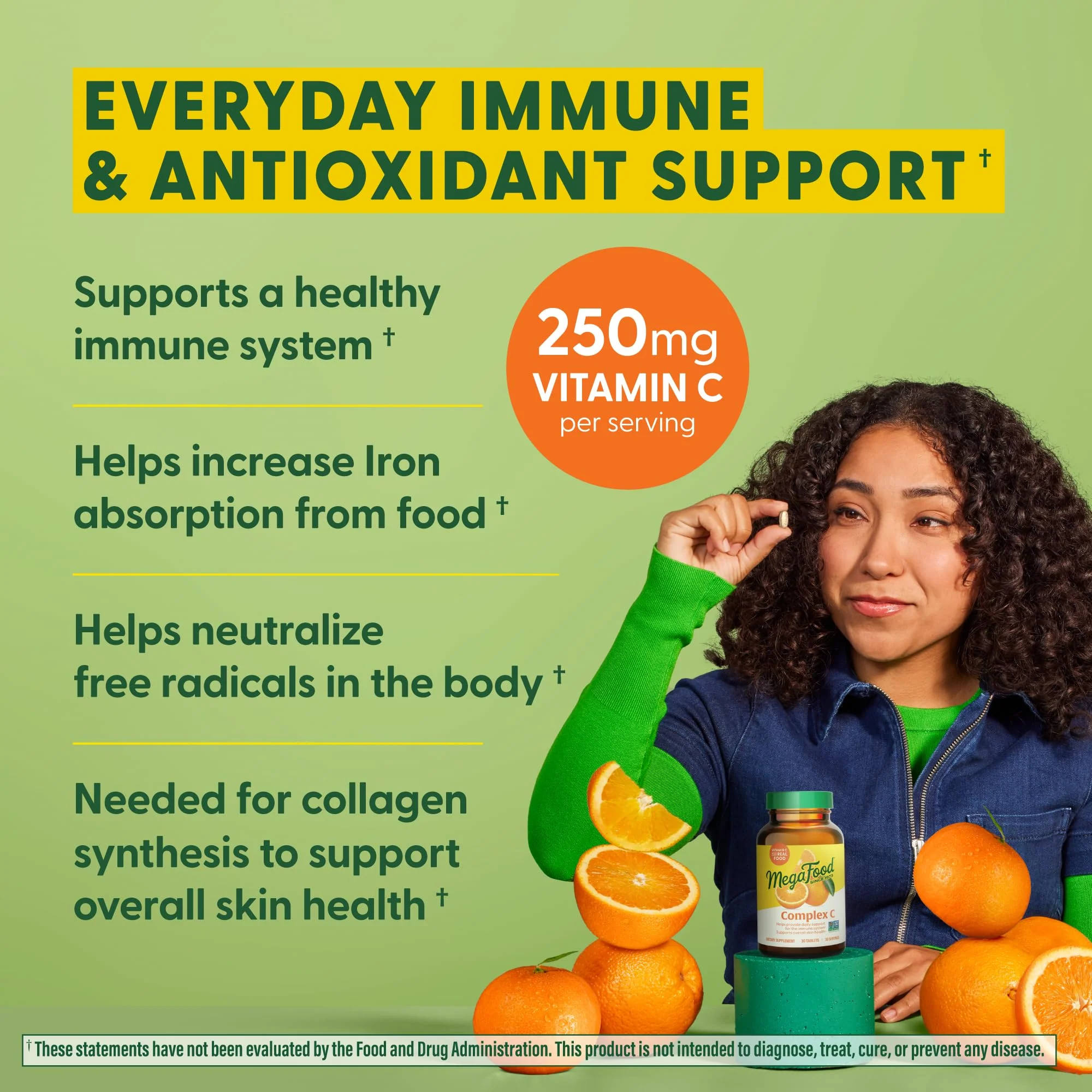 MegaFood Complex C – Vegan Vitamin C with Real Food Ingredients | Gluten-Free, 180 Tablets - Image 10