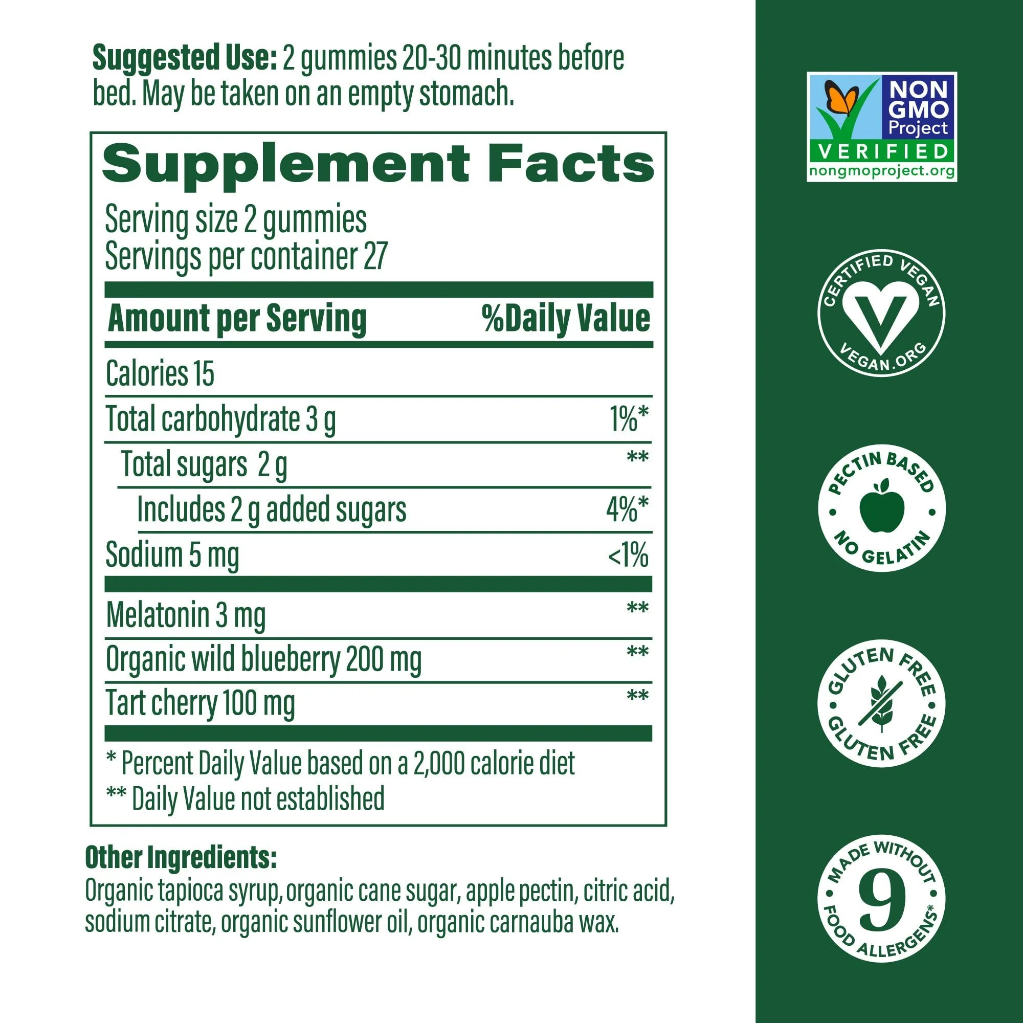 MegaFood Melatonin Gummies – 3 mg per Serving, Vegan & Non-GMO, Berry Flavor – 54 Count (3 Pack) - Image 4