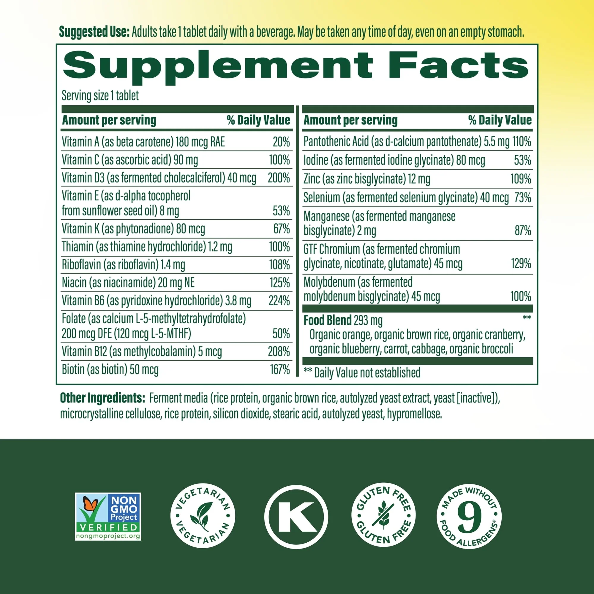 MegaFood Men 55+ One Daily Multivitamin with Methylated B12 – D3, C & Zinc | Vegetarian, 90 Tablets - Image 10