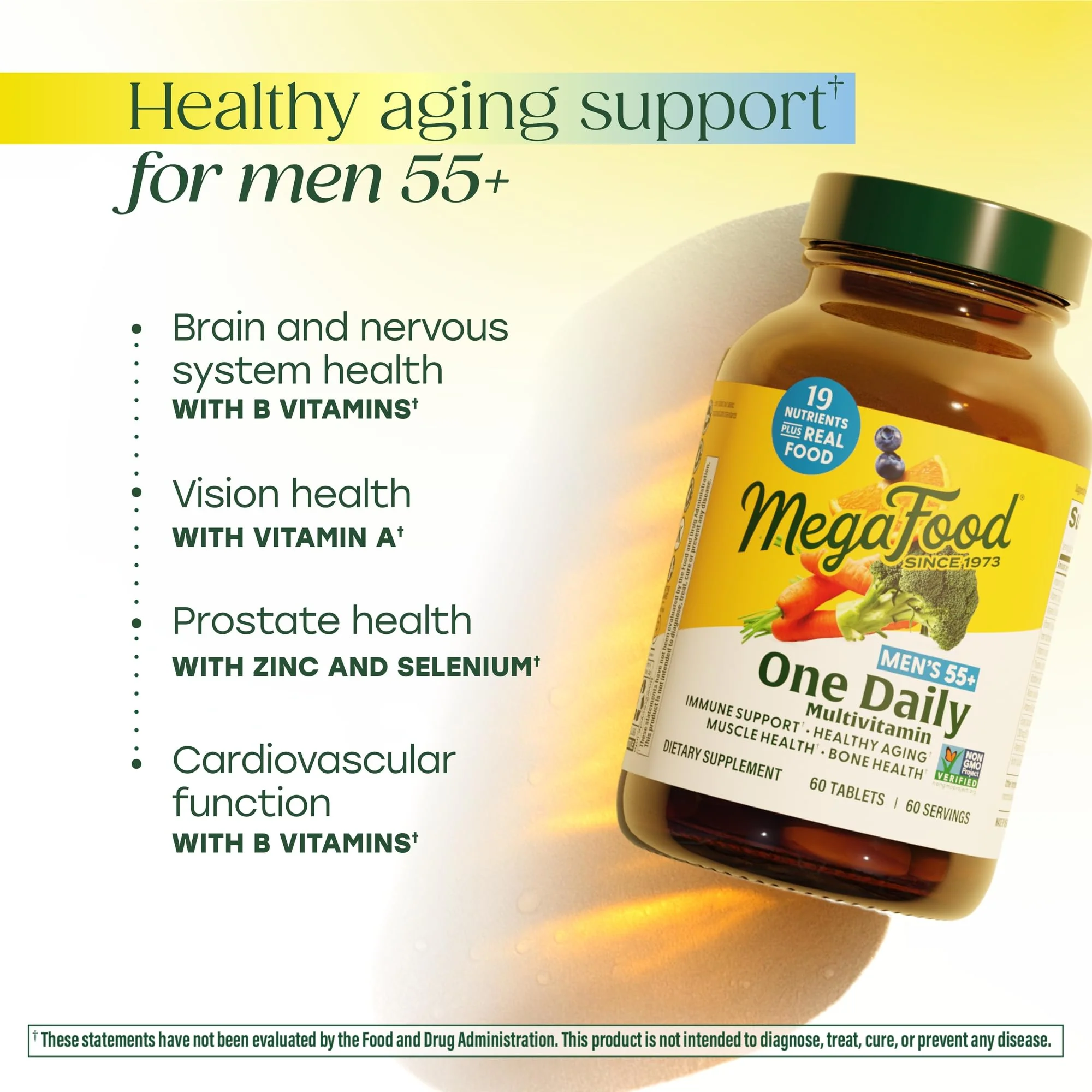 MegaFood Men 55+ One Daily Multivitamin with Methylated B12 – D3, C & Zinc | Vegetarian, 90 Tablets - Image 11