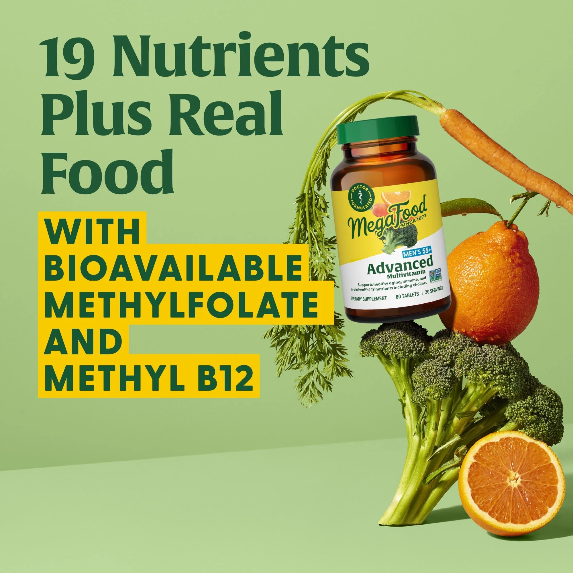 MegaFood Multi for Men 55+ – 120 Tablets | Daily Multivitamin for Men 55+ - Image 4