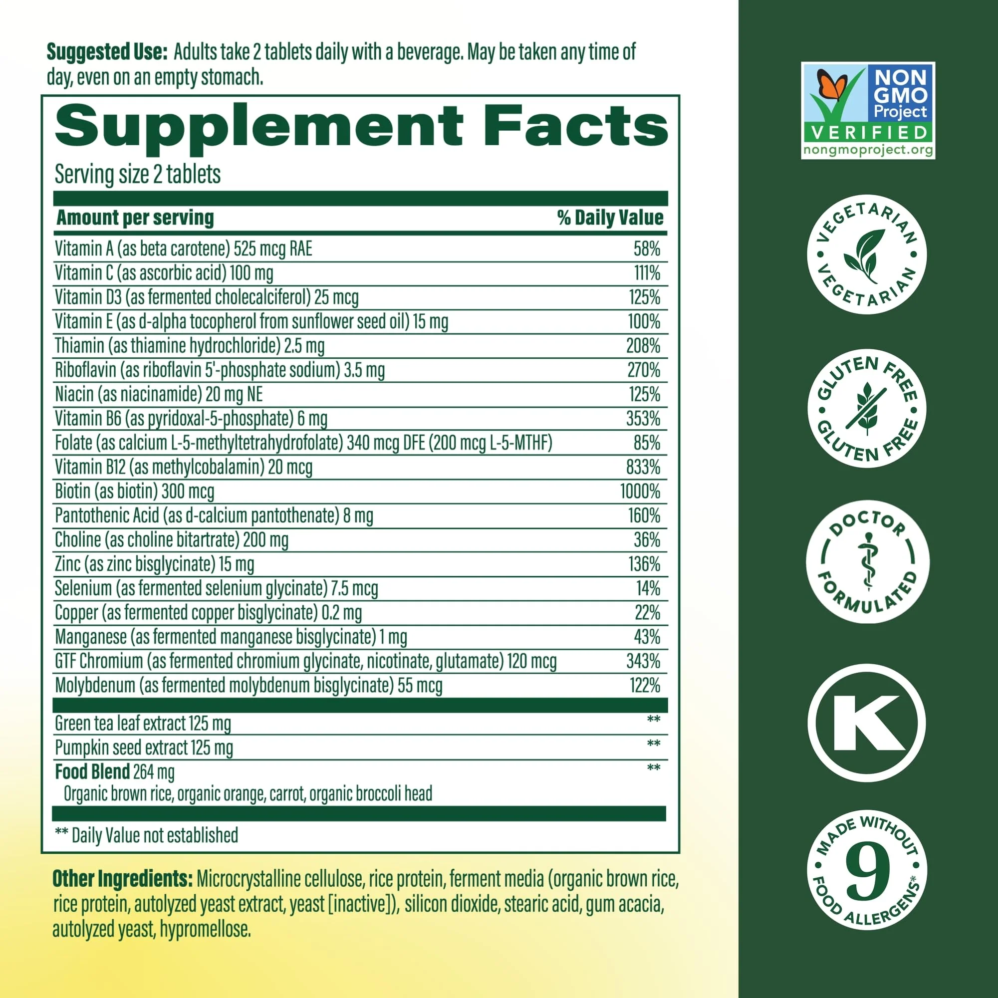 MegaFood Multi for Men 55+ – 120 Tablets | Daily Multivitamin for Men 55+ - Image 9