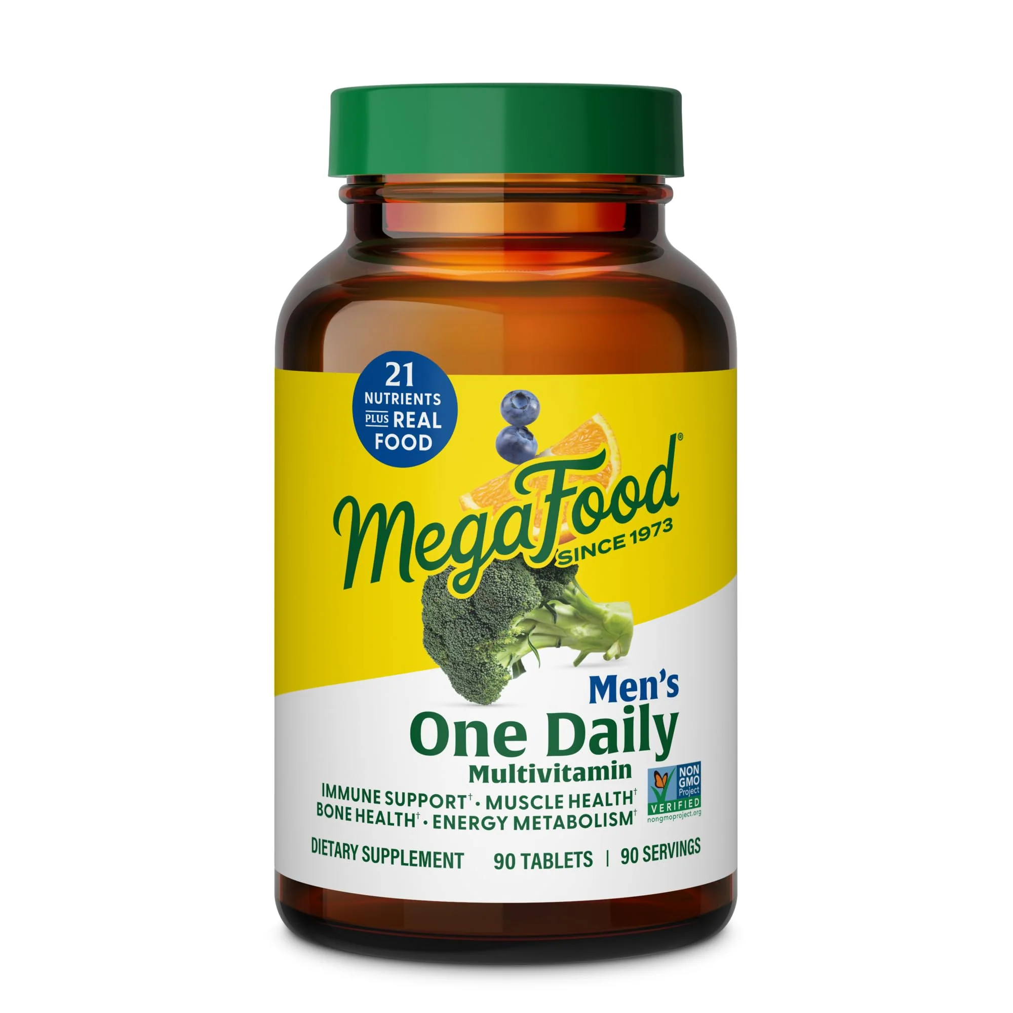 MegaFood One Daily Men's Multivitamin – Energy Metabolism, Immune Support, Vitamin D3 & B12 – Vegetarian & Gluten Free – 90 Tablets - Image 9
