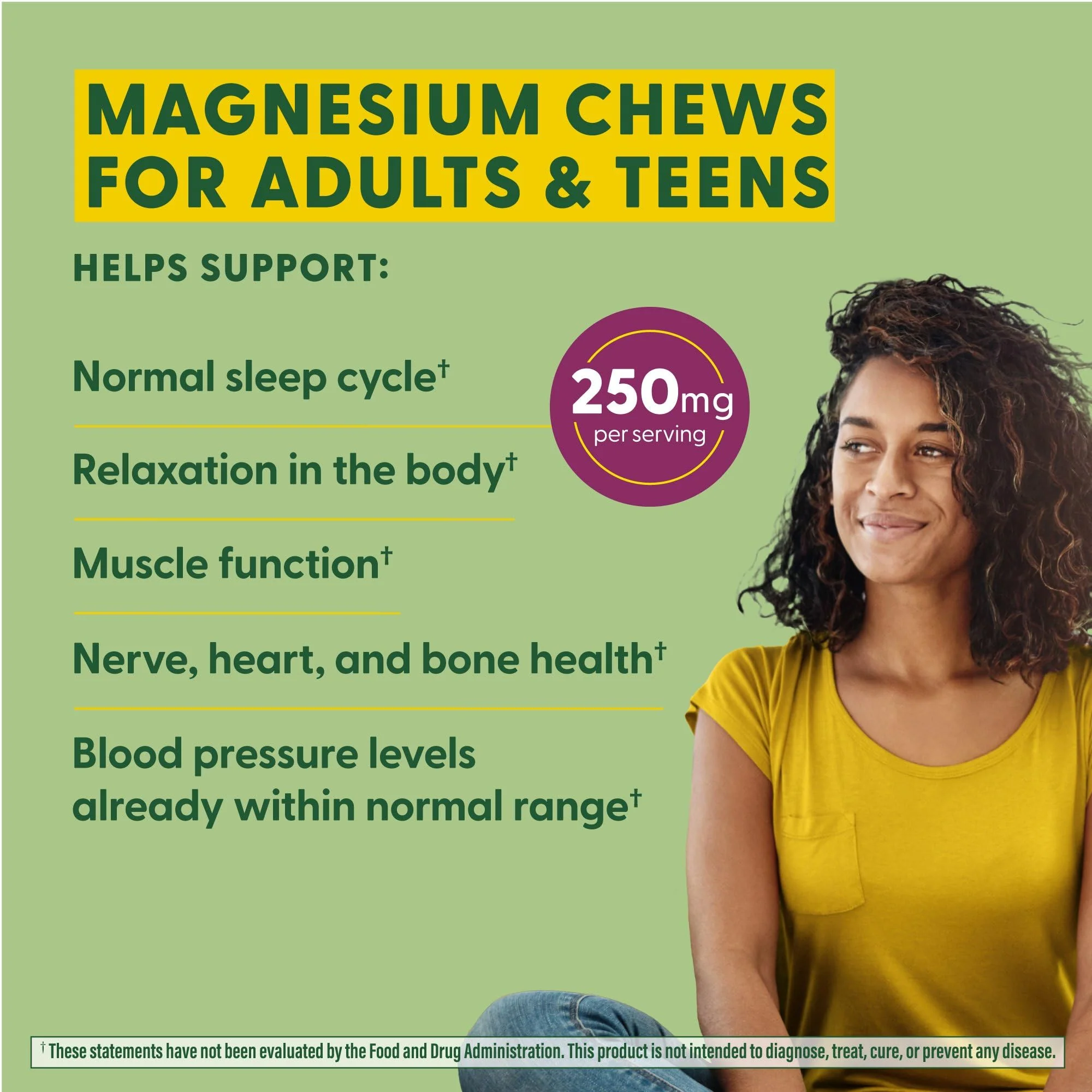 MegaFood Relax + Calm Magnesium Soft Chews - Grape | 60 Chews (30 Servings) | Magnesium Citrate & Malate - Image 3