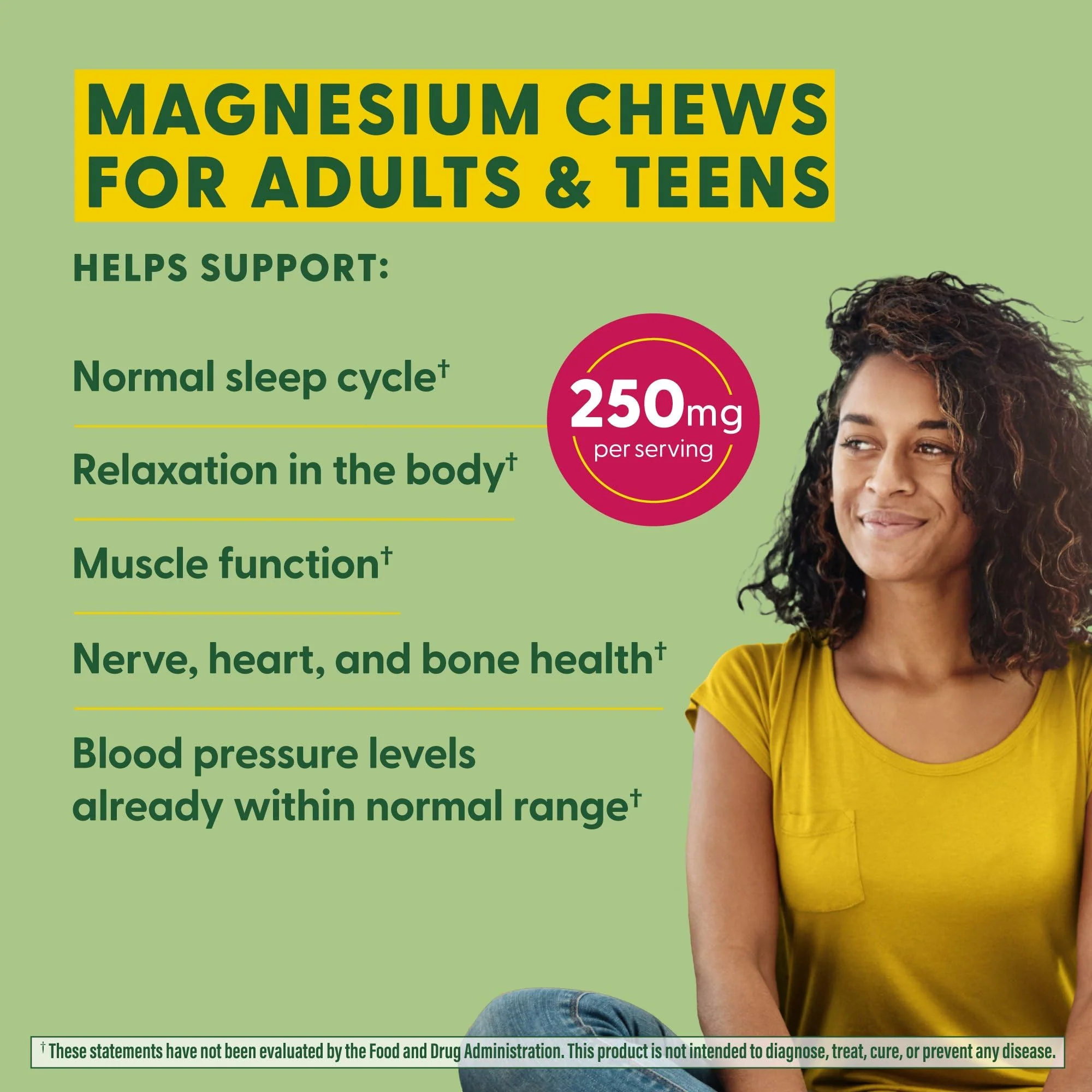 MegaFood Relax + Calm Magnesium Soft Chews – Strawberry, Citrate & Malate, 30 Chews - Image 3