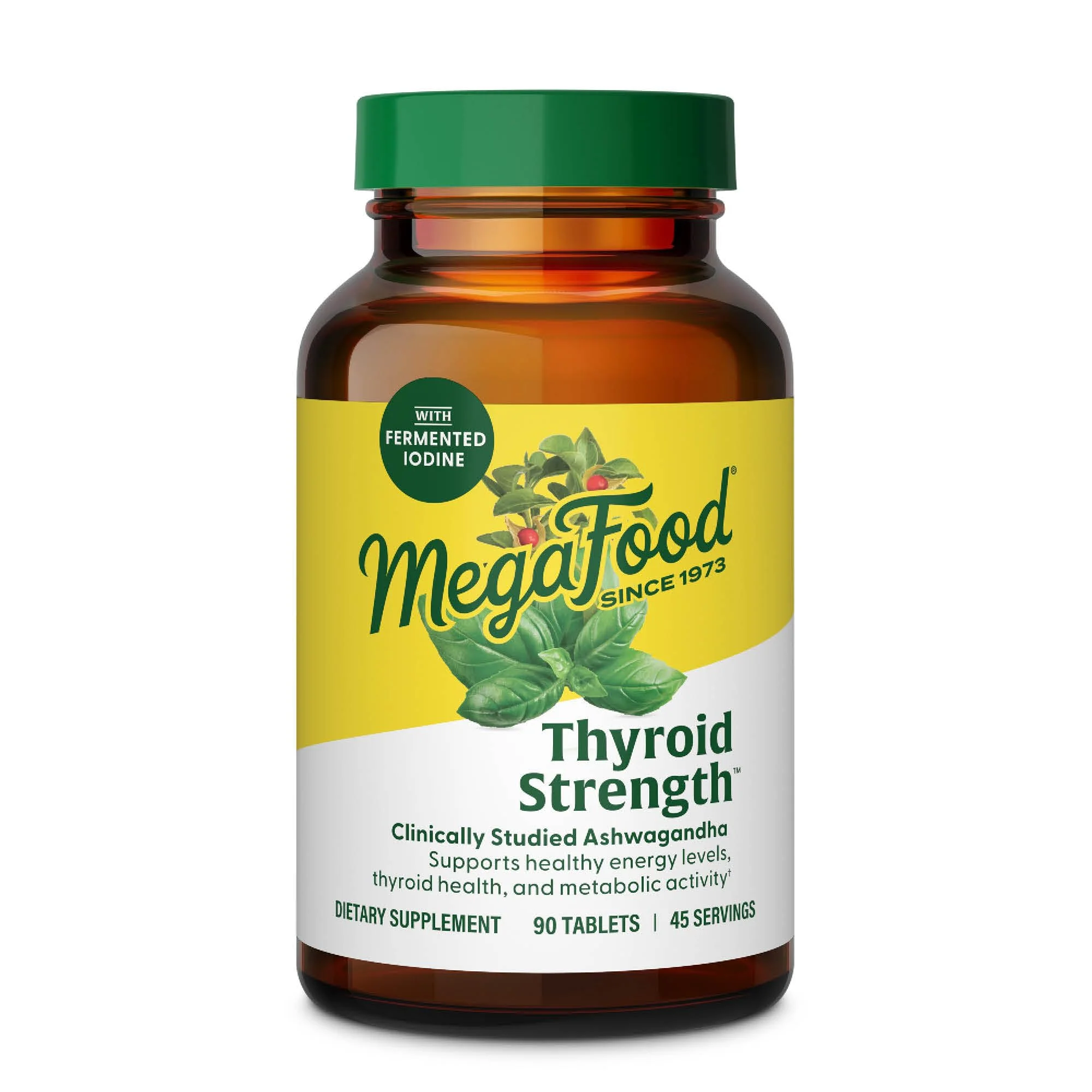 MegaFood Thyroid Strength - Mineral Support with Ashwagandha, Iodine & L-Tyrosine | 90 Tabs - Image 9