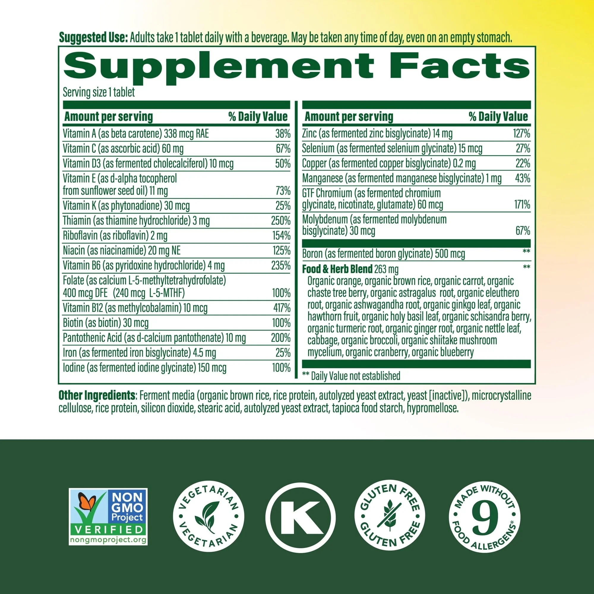 MegaFood Women 40+ Multivitamin | One Daily, Vegetarian, Methylated B12 & Folate - Image 10