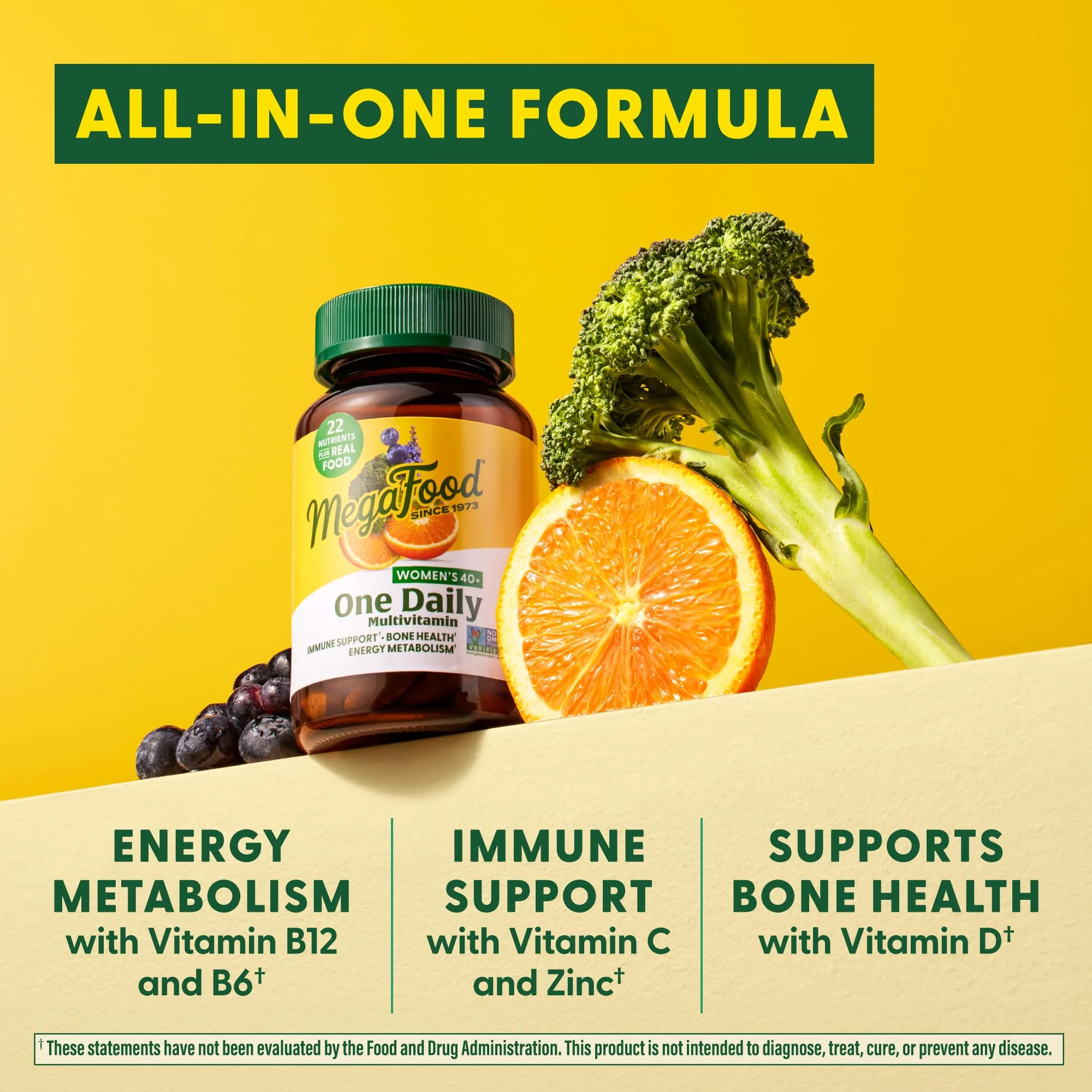 MegaFood Women 40+ Multivitamin | One Daily, Vegetarian, Methylated B12 & Folate - Image 4