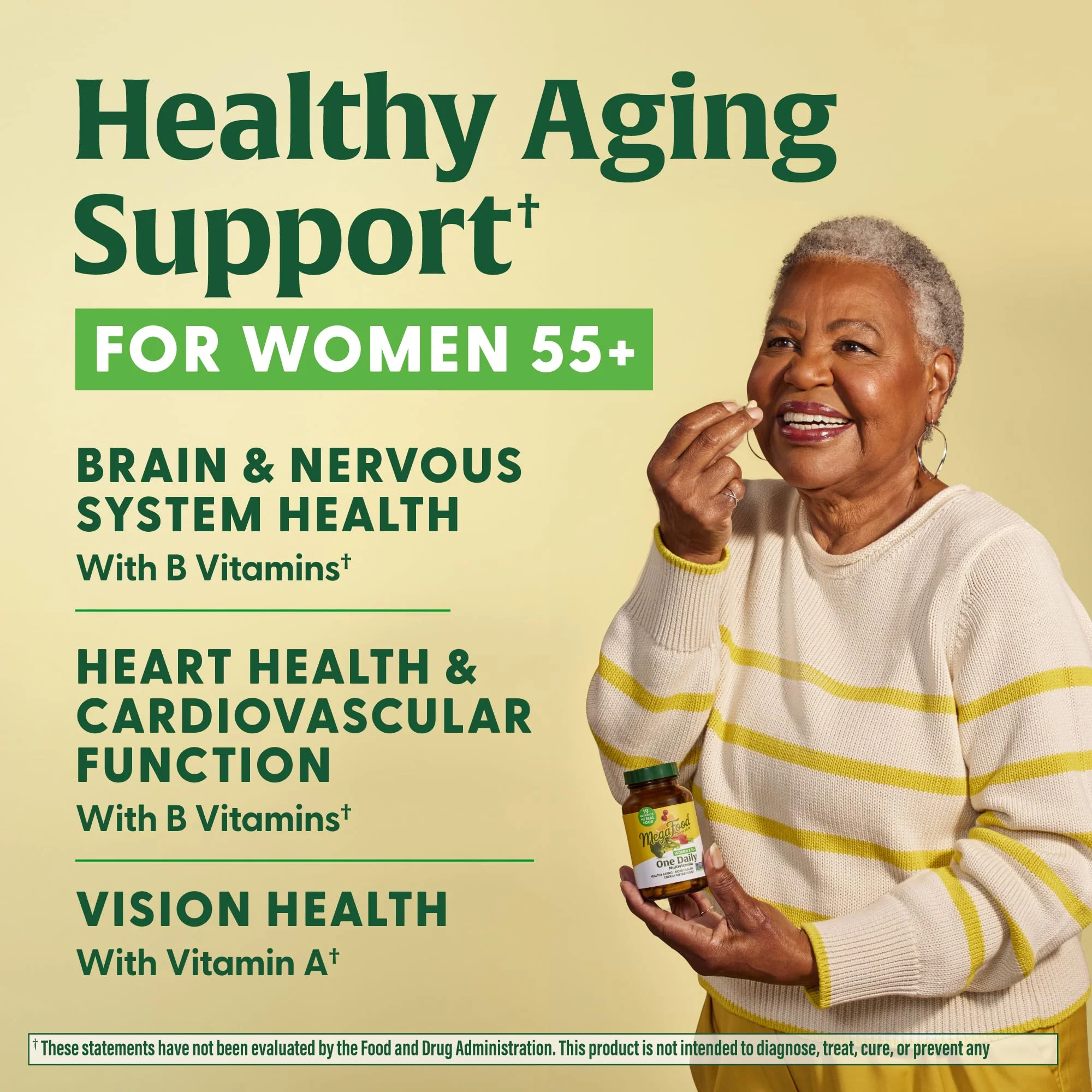MegaFood Women 55+ One Daily Multivitamin – Vitamin D3, B12, Folate | Vegetarian - Image 4